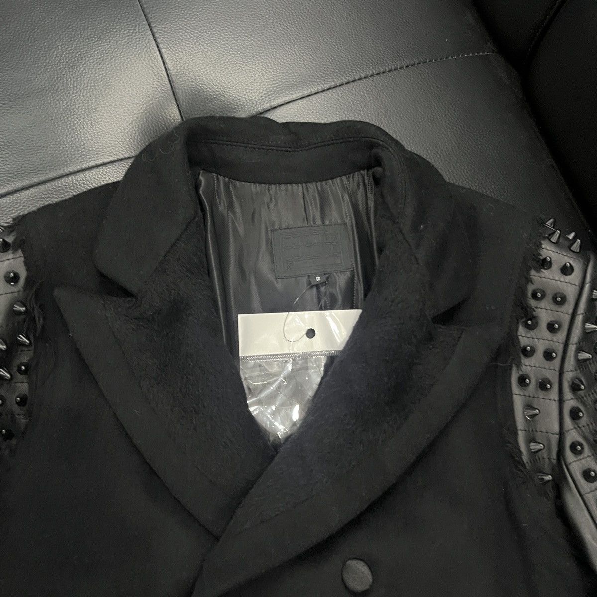 99%IS- 99%IS- AW13 Runway Studded Double-Breasted Coat Size US M / EU 48-50 / 2 - 7 Thumbnail