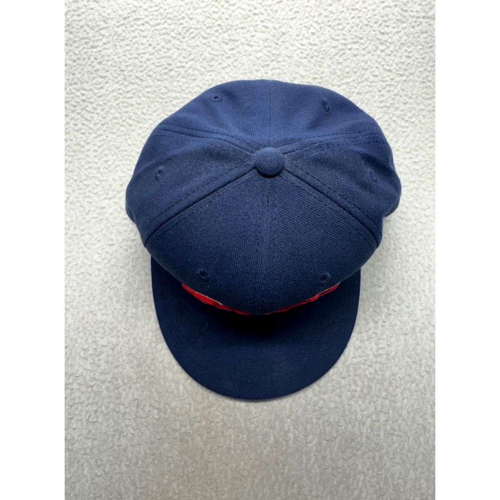 Vintage Onnit Navy Blue Adjustable Snapback Hat With Red Embroidered Logo Size ONE SIZE - 7 Thumbnail