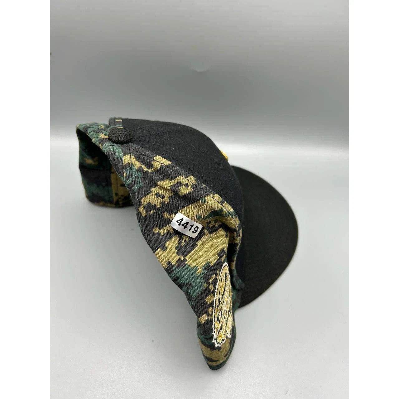 New Era New York Mets Hat Men 7 3/4 Black Camo MLB Fitted Cap Size ONE SIZE - 9 Thumbnail