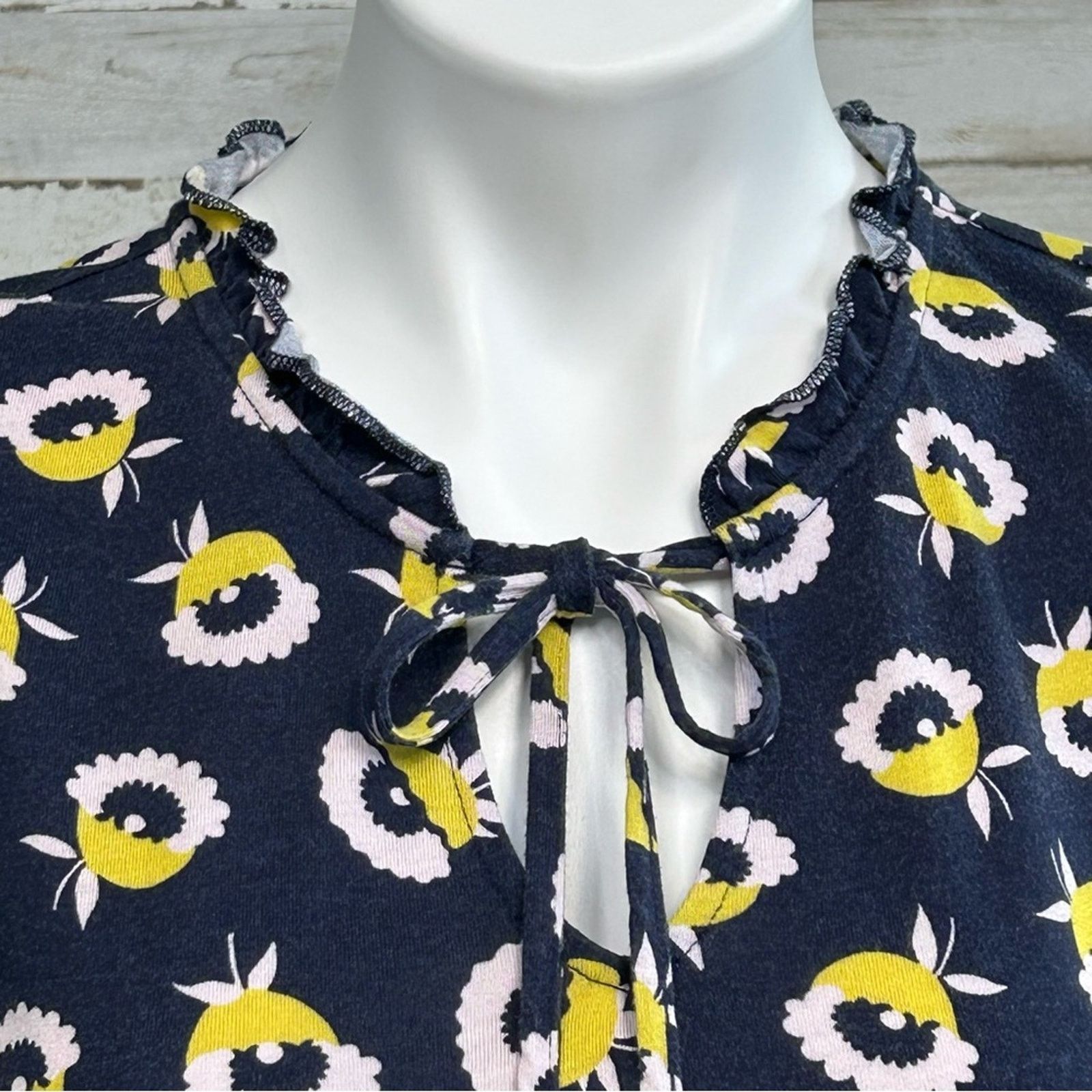 Boden Boden Lois Knit Sleeveless Floral Dress Size 6 Navy Yellow Size M / US 6-8 / IT 42-44 - 3 Thumbnail