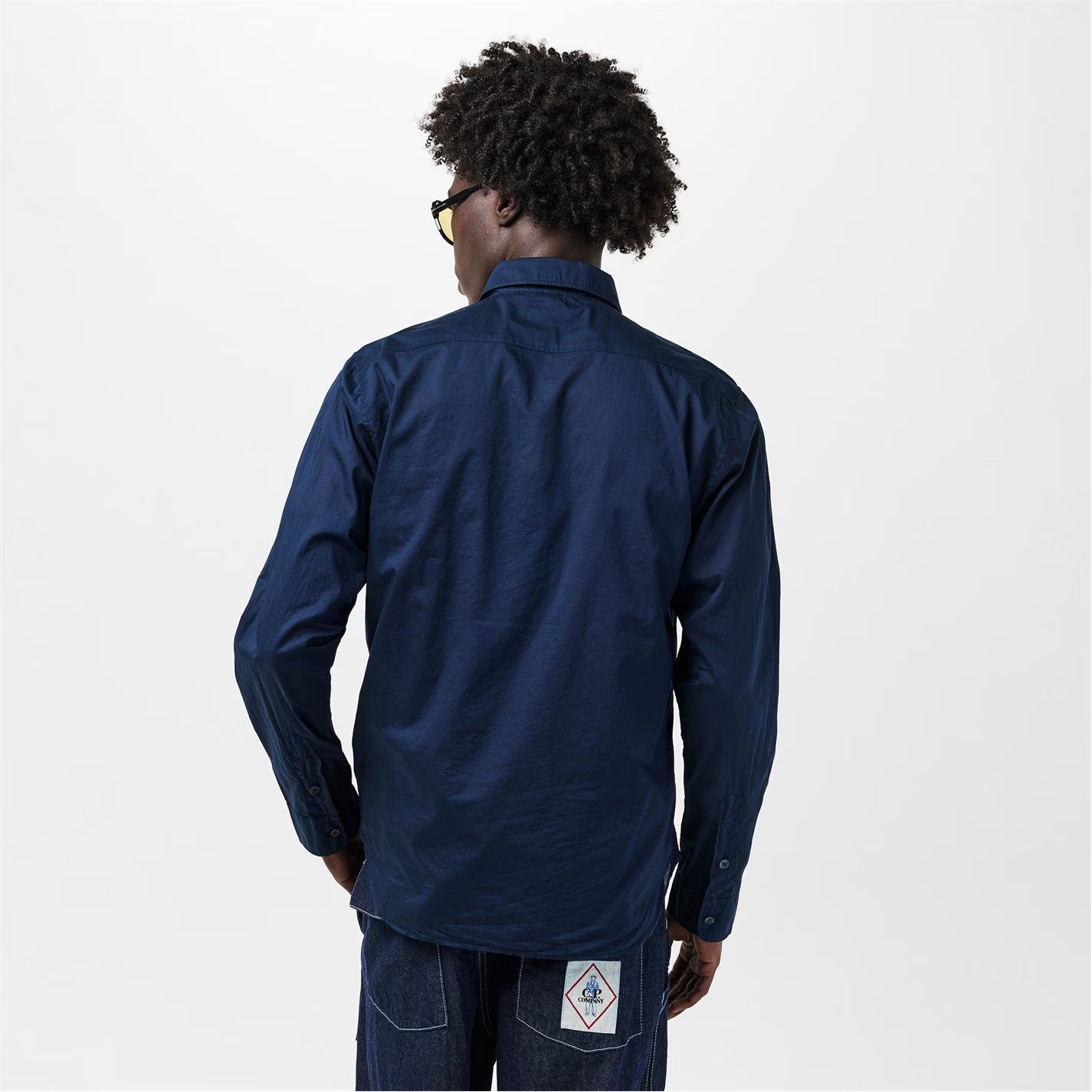 C.P. Company o1g2r1mq0426 Long Sleeve Shirt in Blue Size US L / EU 52-54 / 3 - 4 Thumbnail