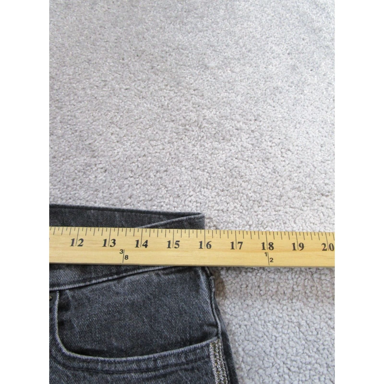 Lucky Brand Lucky Brand Jeans Womens 27 Gray Mid Rise Slim Boyfriend Denim Charcoal Wash Studded Size 27" / US 4 / IT 40 - 7 Thumbnail