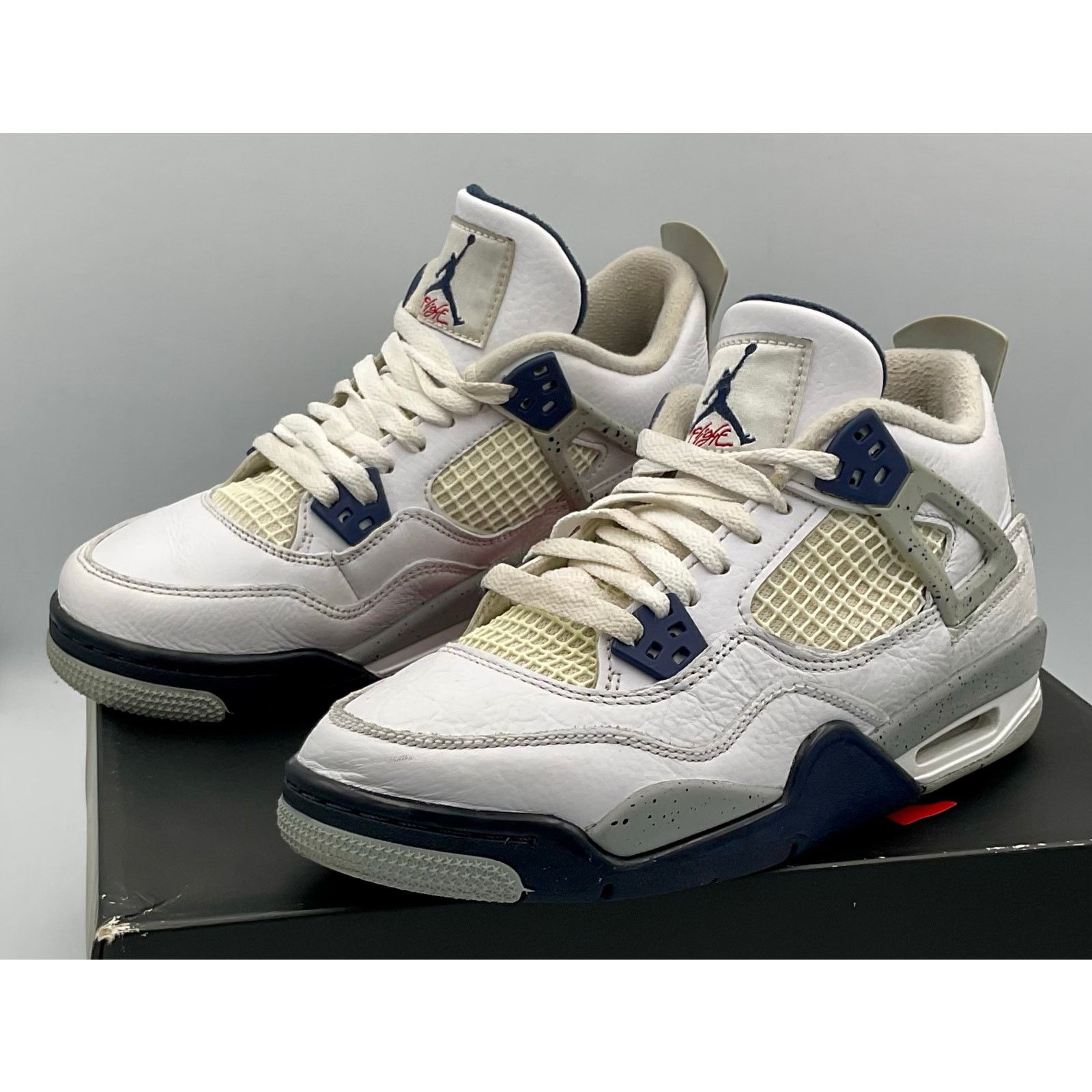 Jordan Brand Air Jordan 4 Retro Midnight Navy GS - Size 5.5Y - 408452-140 Size US 5.5 / EU 38 - 2 Thumbnail