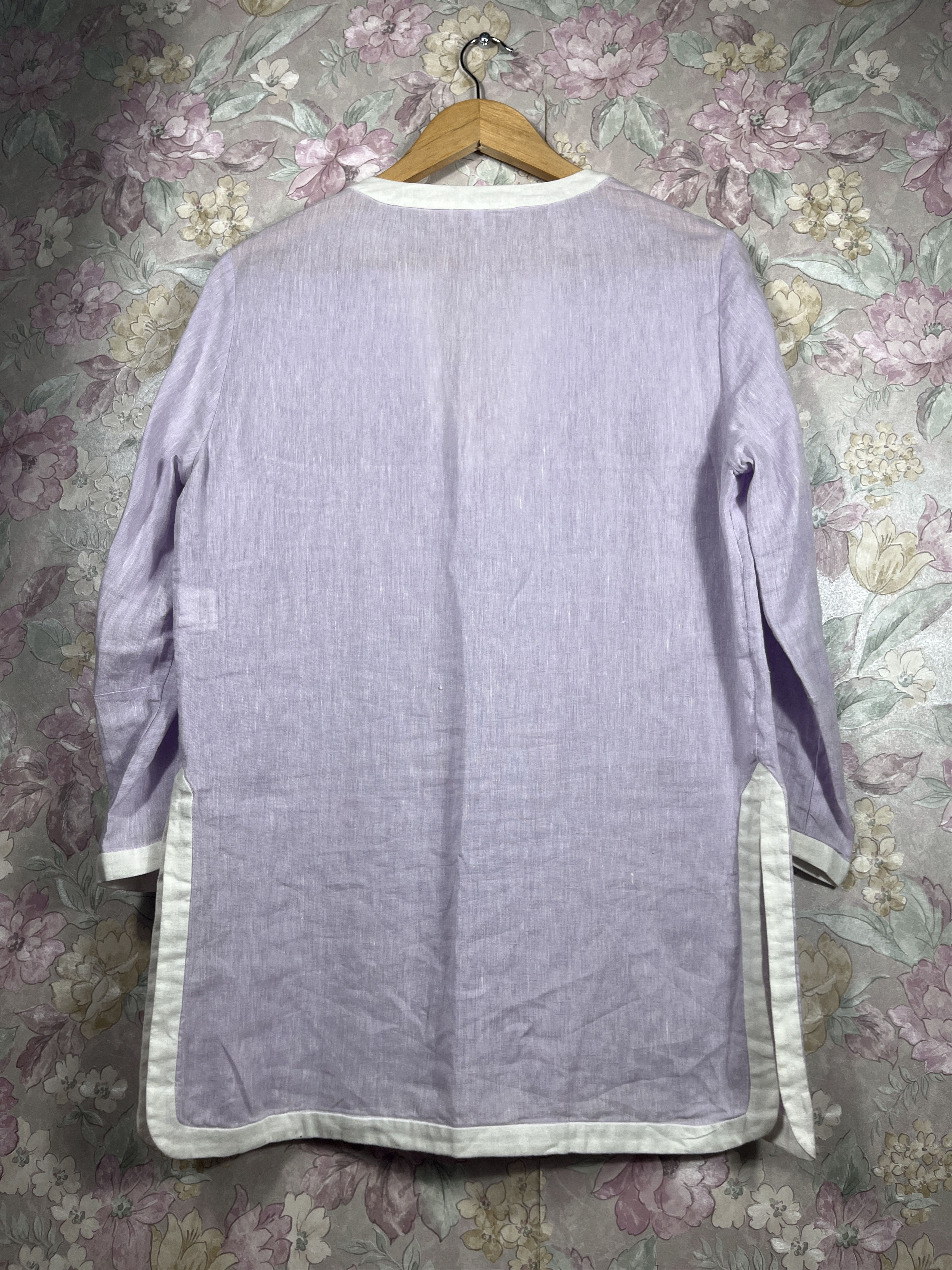 Loro Piana Loro Piana 100% Linen Lavander Pink Shirt tunic Blouse Size M / US 6-8 / IT 42-44 - 6 Thumbnail