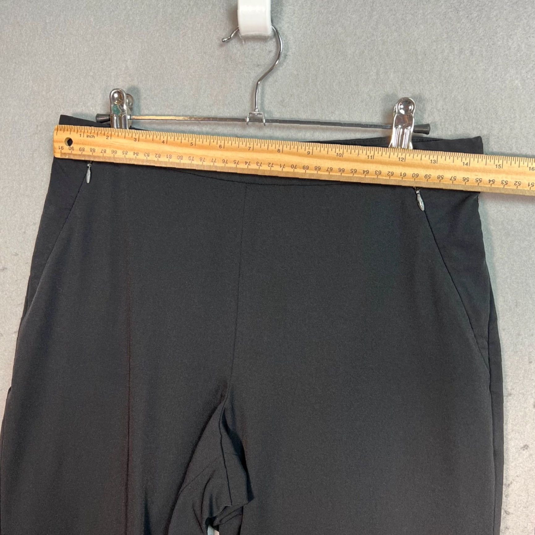 Ann Taylor Ann Taylor Black Stretch Pants Size 6 Nylon/Spandex Womens Casual Slim Fit Size 28" / US 6 / IT 42 - 4 Thumbnail