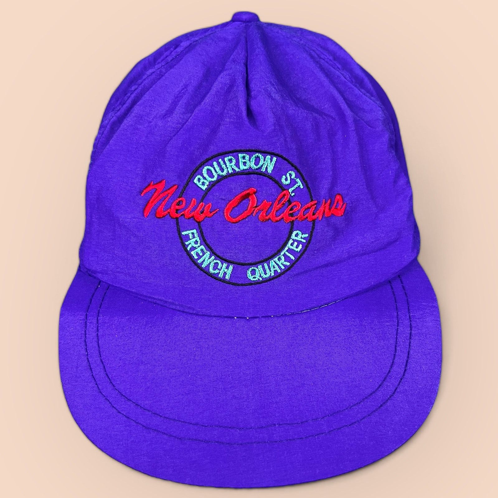 Gildan Vintage 90s Bourbon Street French New Orleans Souvenir Hat Size ONE SIZE - 1 Thumbnail