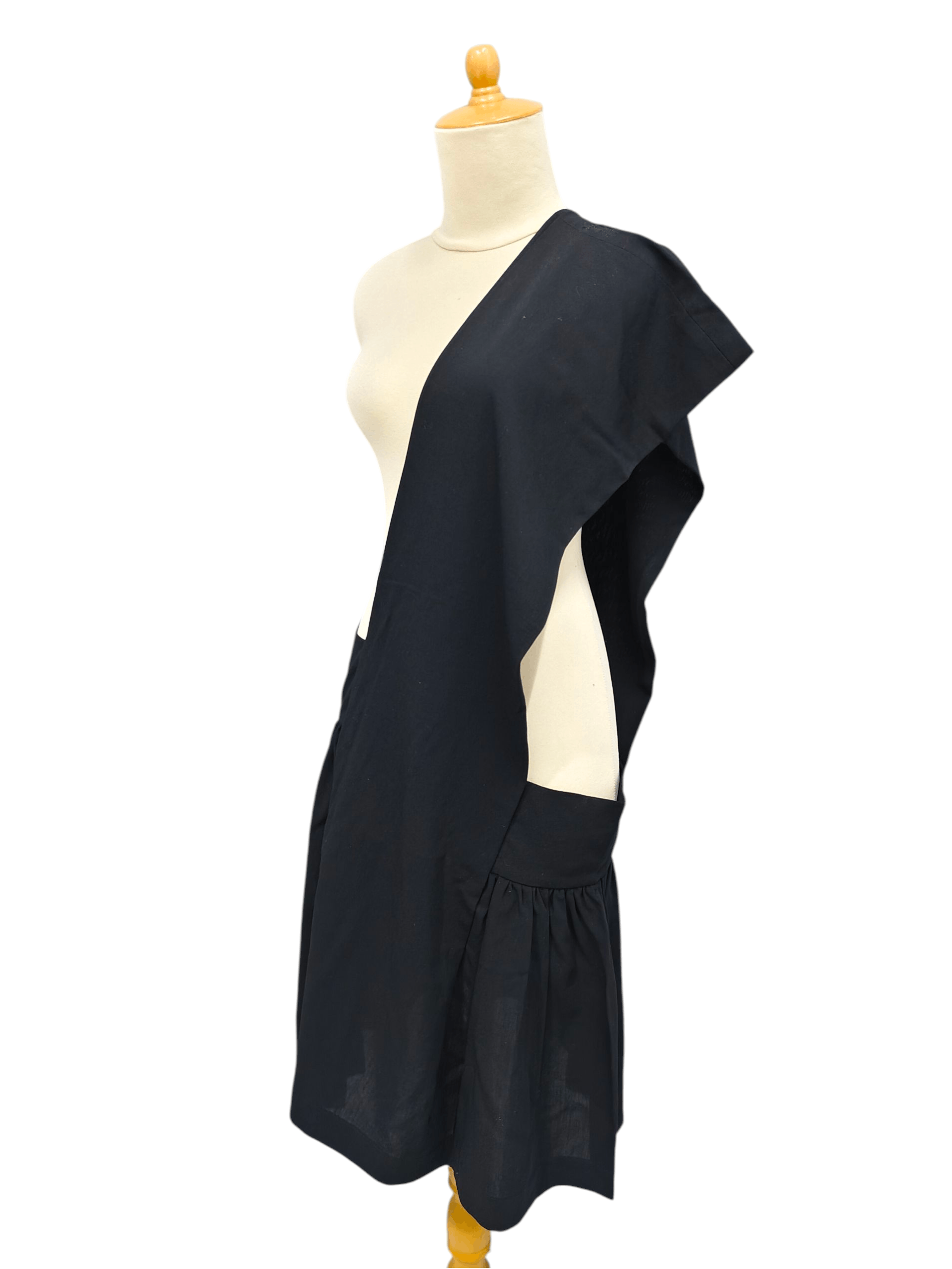 Comme des Garcons 90s CDG📕 Archive Artisanal One Shoulder Sculptural Dress Size M / US 6-8 / IT 42-44 - 3 Thumbnail