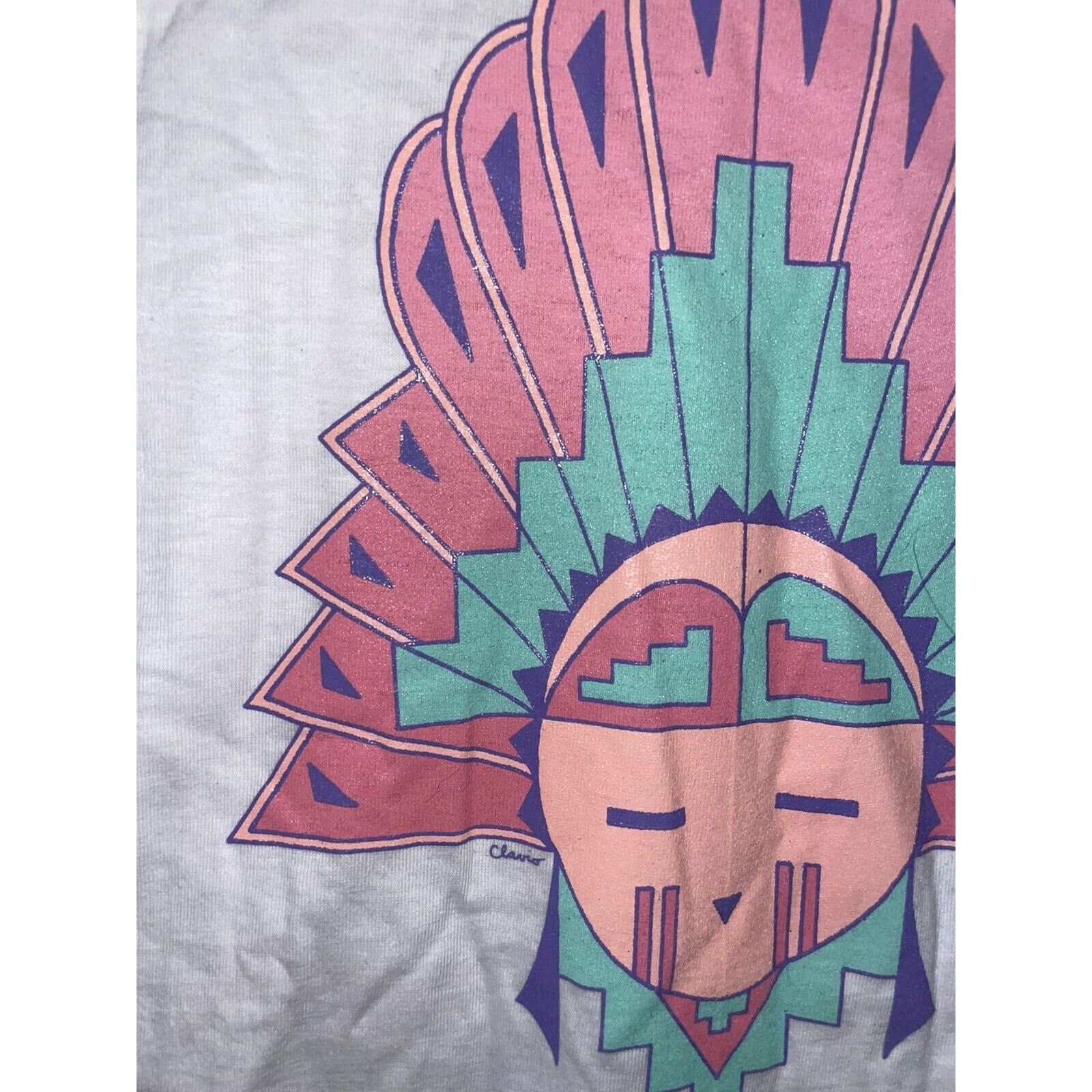 Hanes Vintage Arizona Shirt Native Western Graphic White L Tee Size US L / EU 52-54 / 3 - 4 Thumbnail