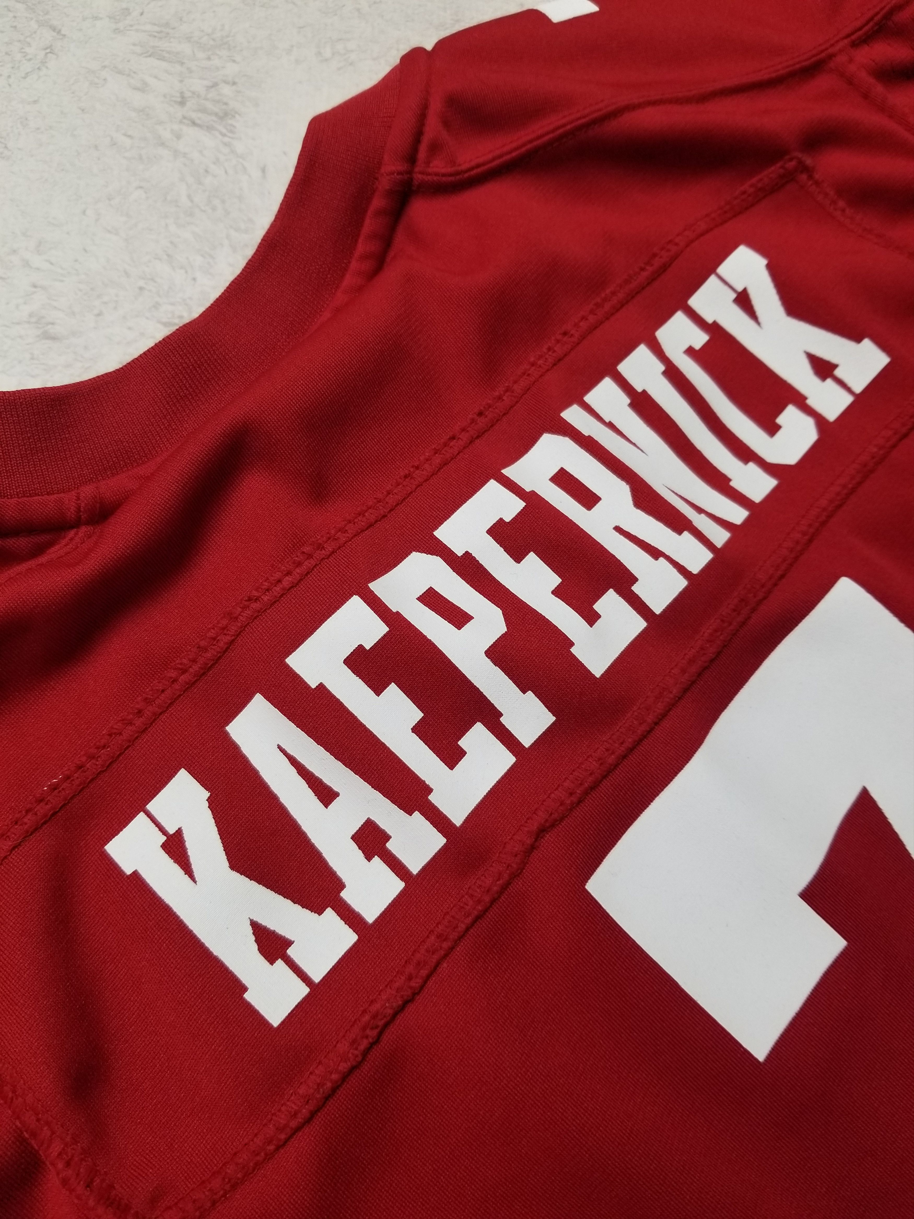 Nike Colin Kaepernick San Francisco 49ers NFL Jersey Youth XL Size US XS / EU 42 / 0 - 4 Thumbnail