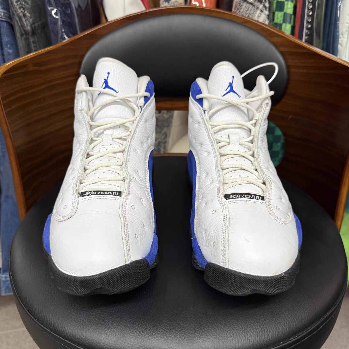 Jordan Brand Air Jordan 13 White Blue K15 Size US 12 / EU 45 - 2 Thumbnail