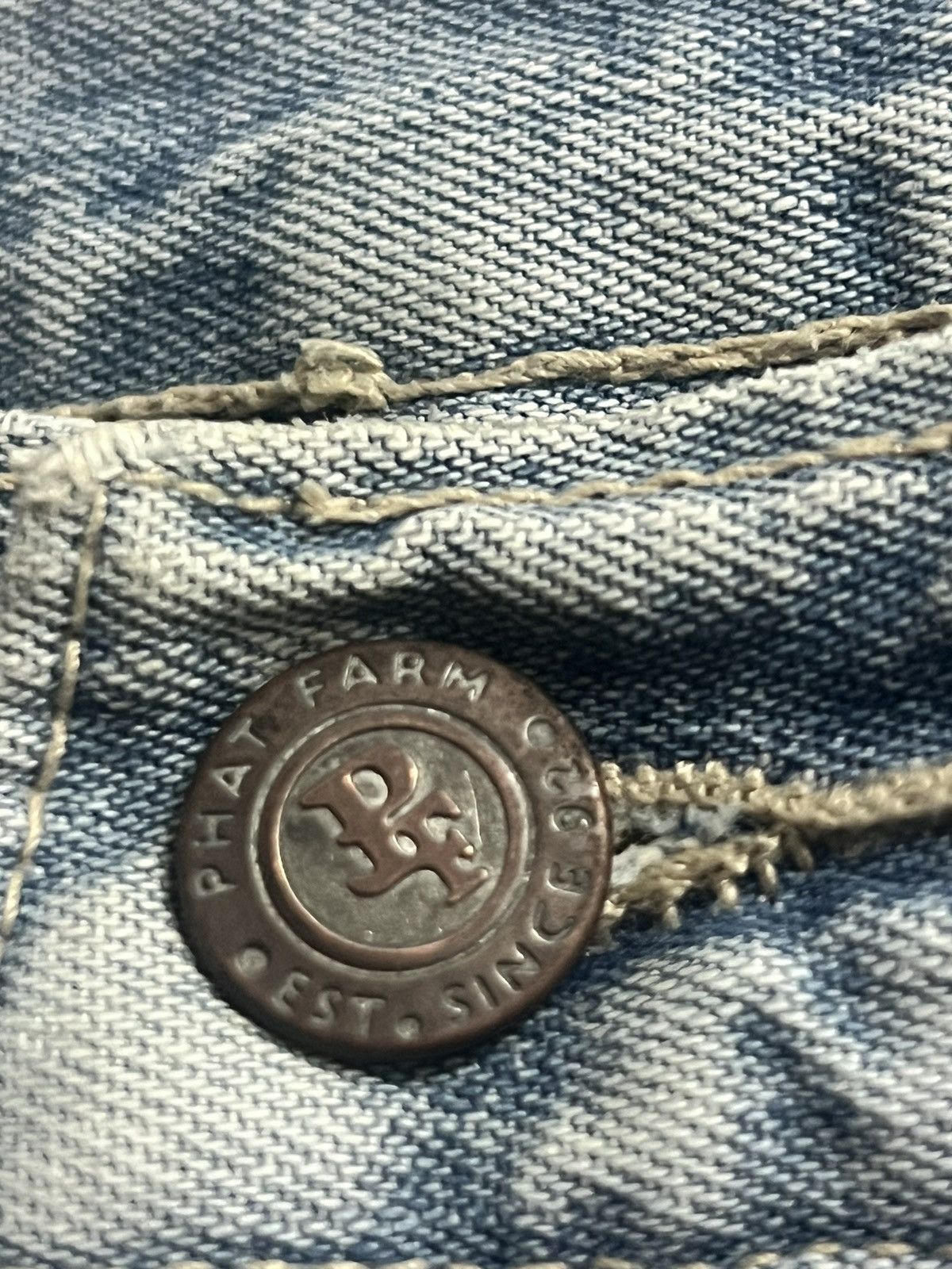 Phat Farm × Vintage PHAT FARM Vintage Cargo Carpenter Denim Size US 34 / EU 50 - 10 Thumbnail