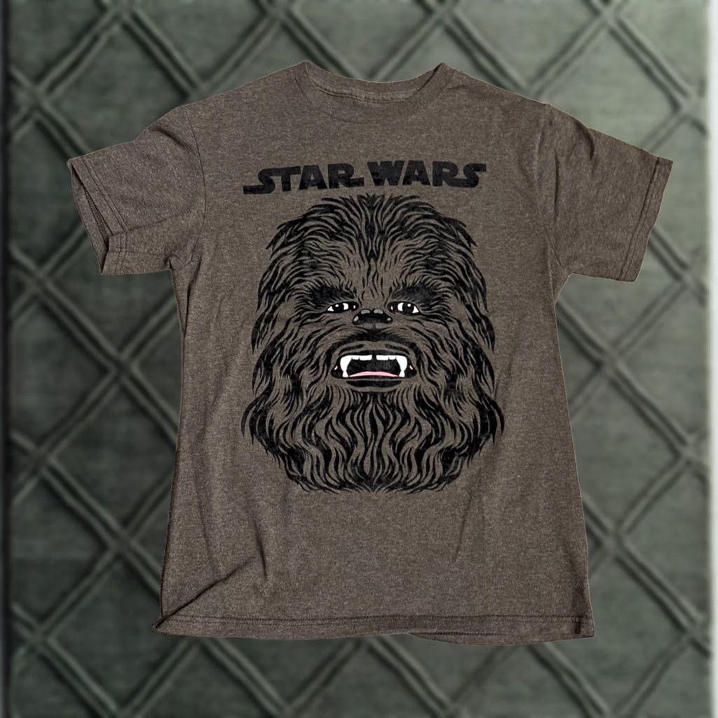 Star Wars Star Wars Shirt Mens S Brown Movie Chewbacca Chewie dark Raised Graphic Size US S / EU 44-46 / 1 - 1 Thumbnail