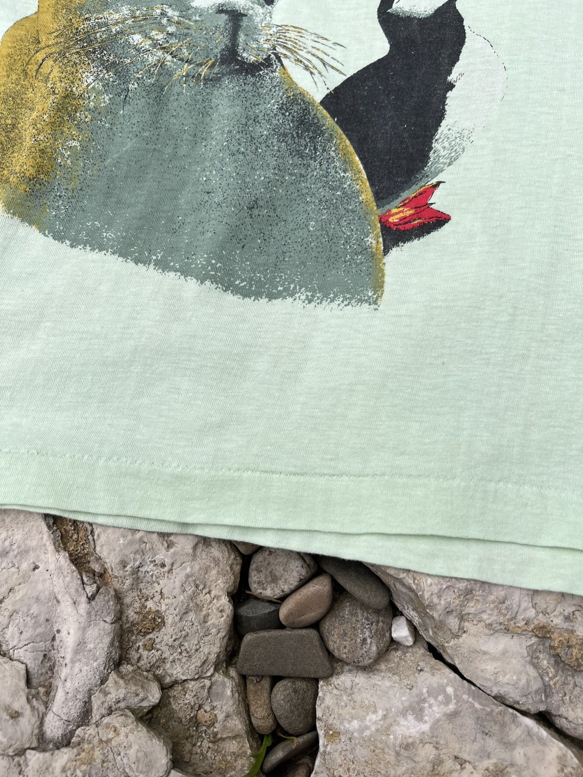 Vintage Vintage 80s Save the sea live animal single stitch t-shirt Size US M / EU 48-50 / 2 - 16 Thumbnail