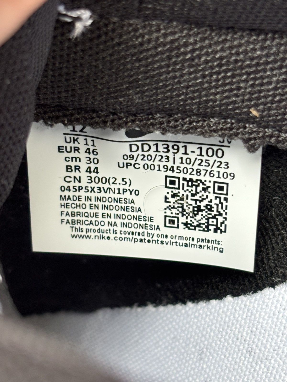 Nike Nike Dunk Low Panda Size US 12 / EU 45 - 5 Thumbnail