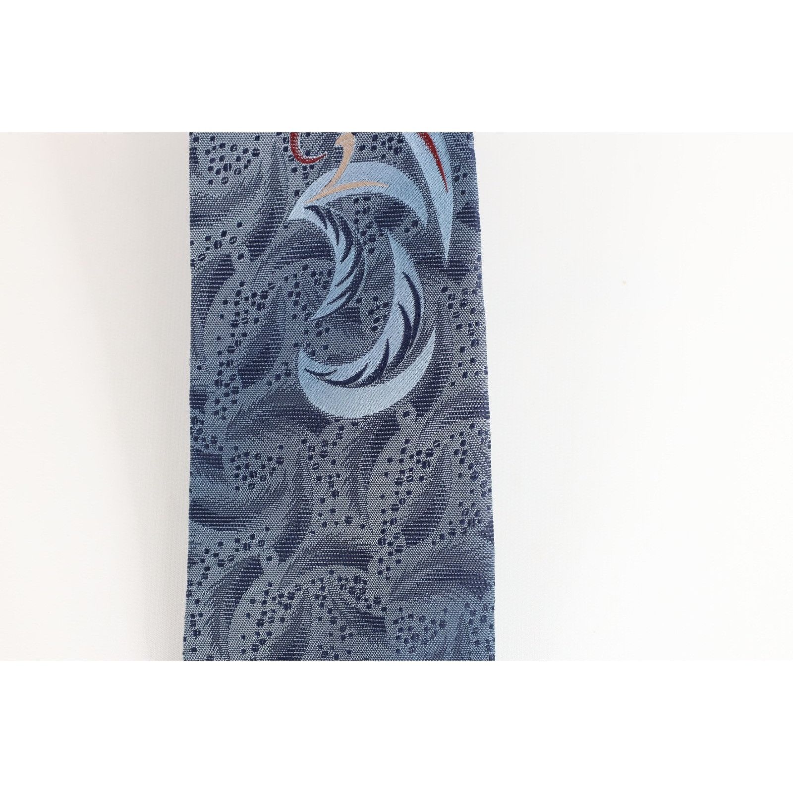 Vintage Vintage 90s Streetwear Geometric Feather Neck Tie Wedding Size ONE SIZE - 3 Thumbnail