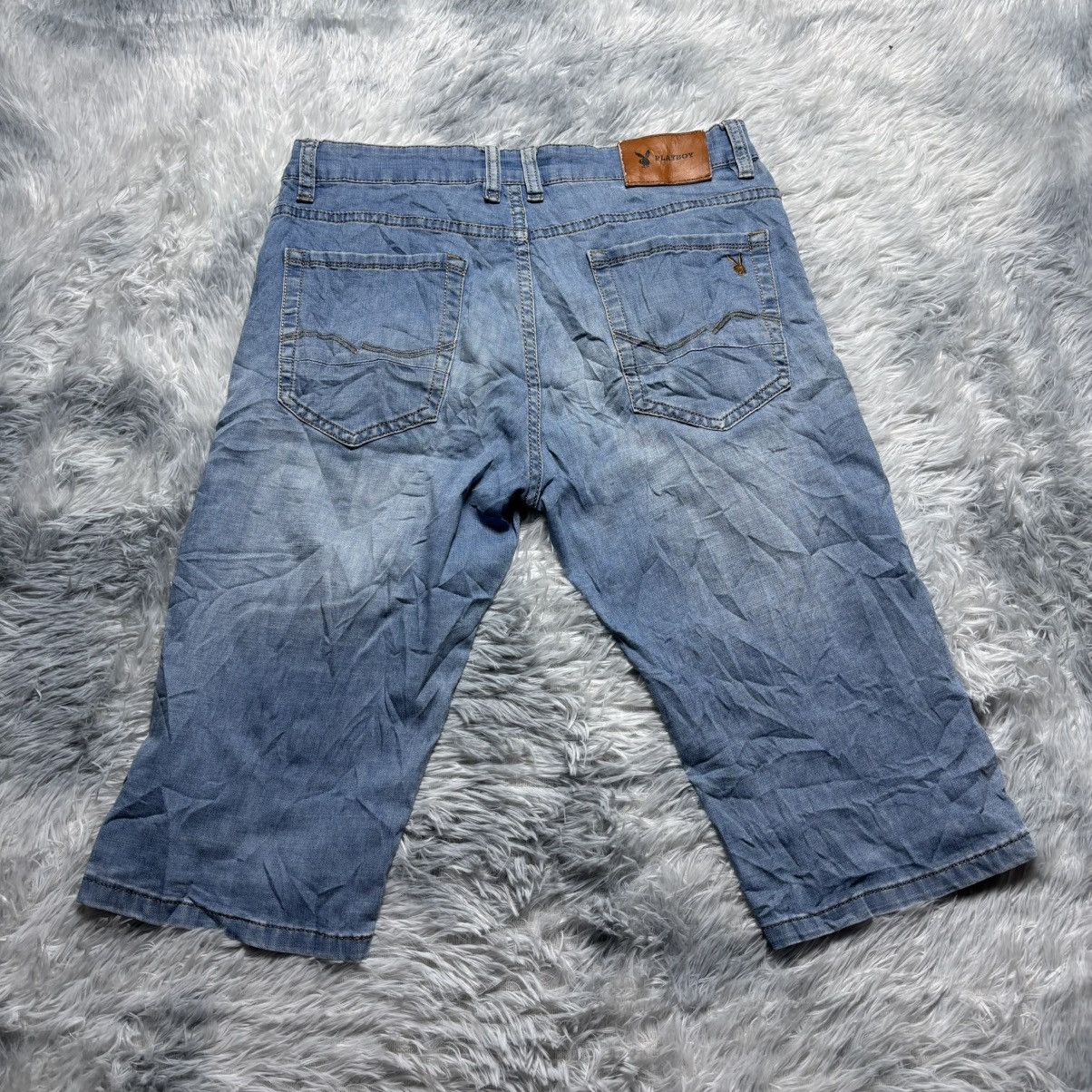 Playboy Playboy Men's Denim Shorts - Light Blue Faded Style Size US 32 / EU 48 - 6 Thumbnail