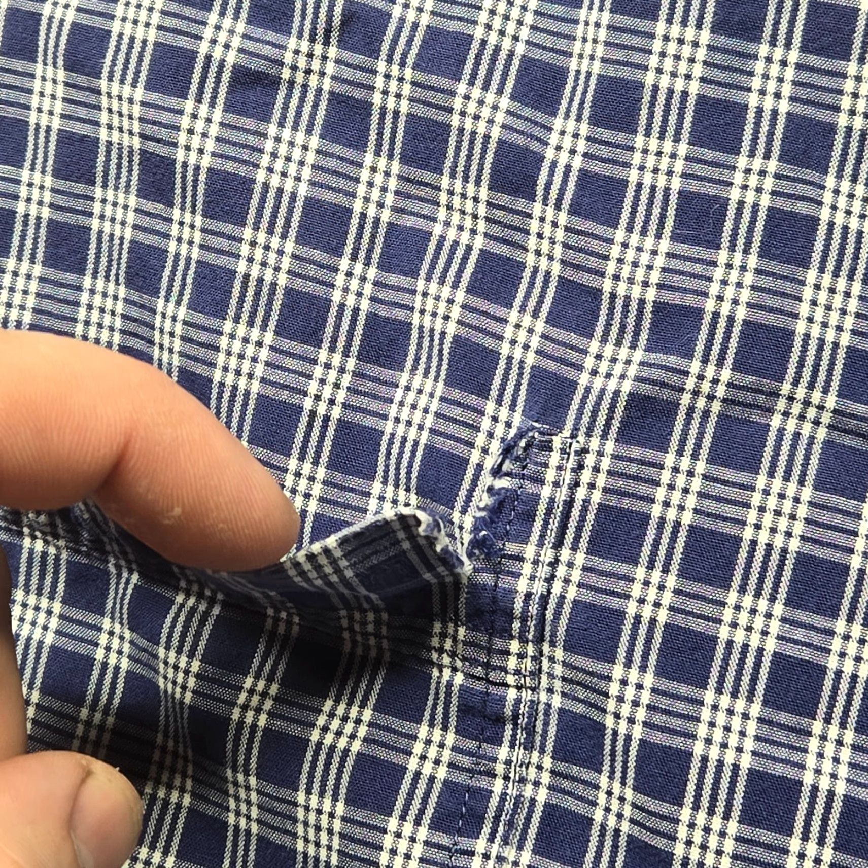 Vintage Repp Blue Plaid Check Shirt Button-Up Long Sleeve 3XT Men’s Casual Business 3XT Big & Tall Shirt Size US XXL / EU 58 / 5 - 4 Thumbnail