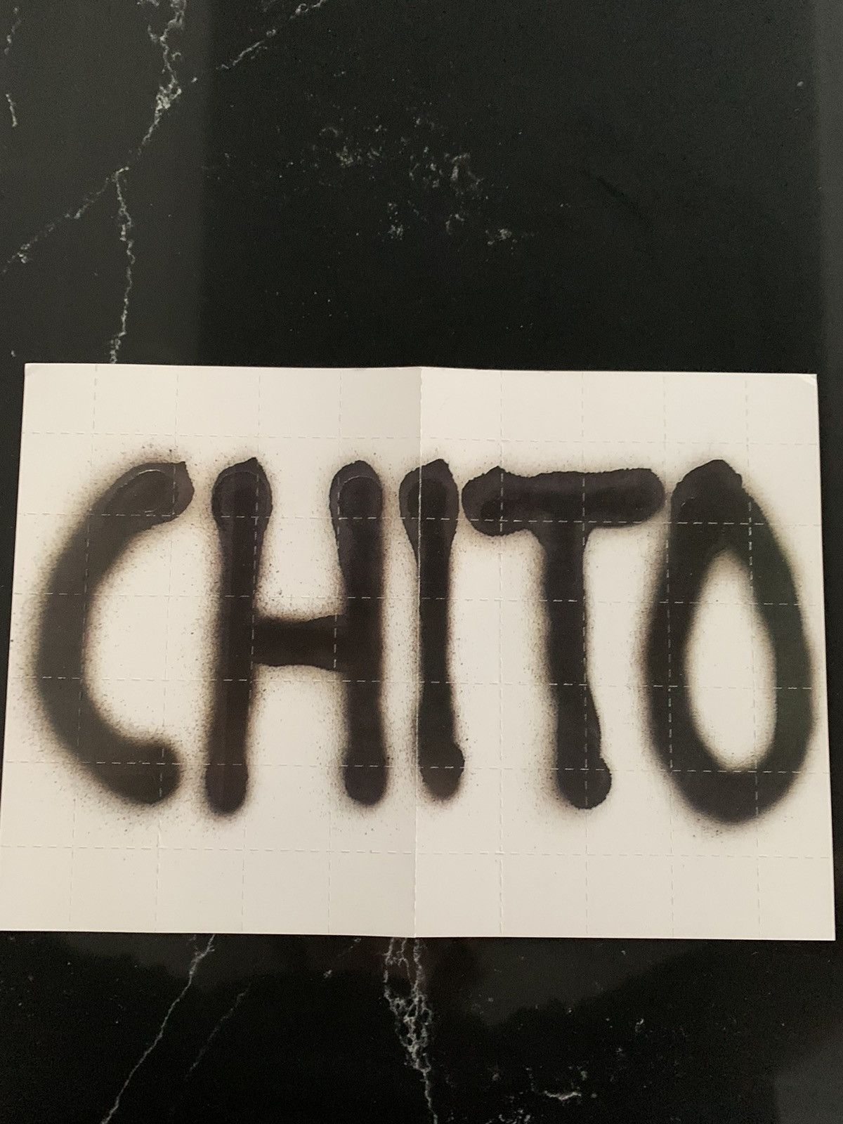 image of Chito One Poster Acid Sheet in Black, Men's
