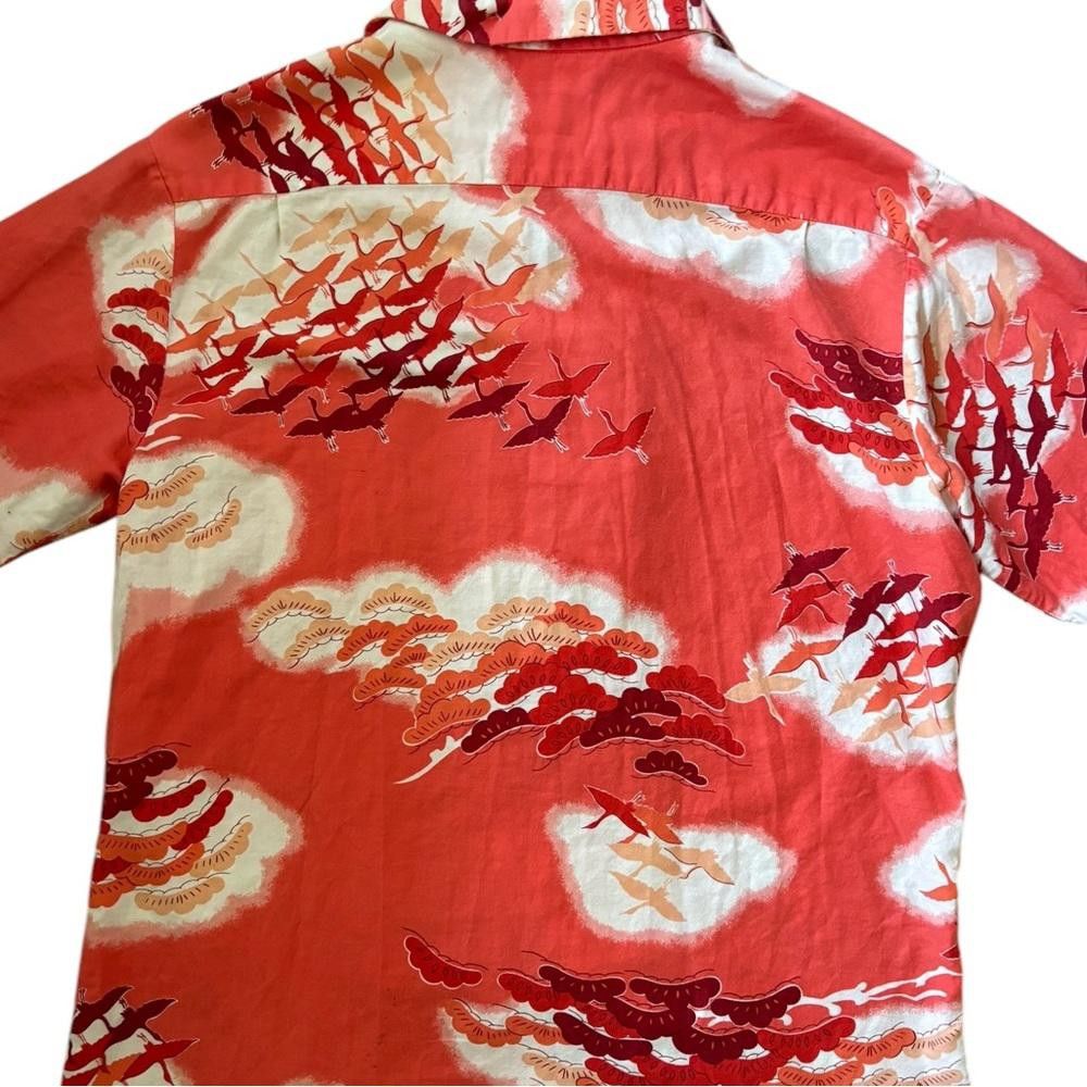 Sun Surf × Vintage Vintage Pomare Birds /Clouds Button Down Shirt Red/White Size US M / EU 48-50 / 2 - 6 Thumbnail