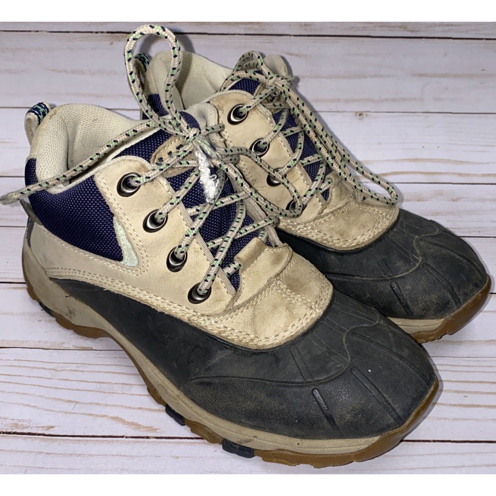 Vintage LL Bean Womens Beige Lace Up DRI-LEX Ankle Boots Size 8M Boots Womens Beige Lace Up DRI-LEX Ankle Boots 8M Size US 8 / IT 38 - 2 Thumbnail