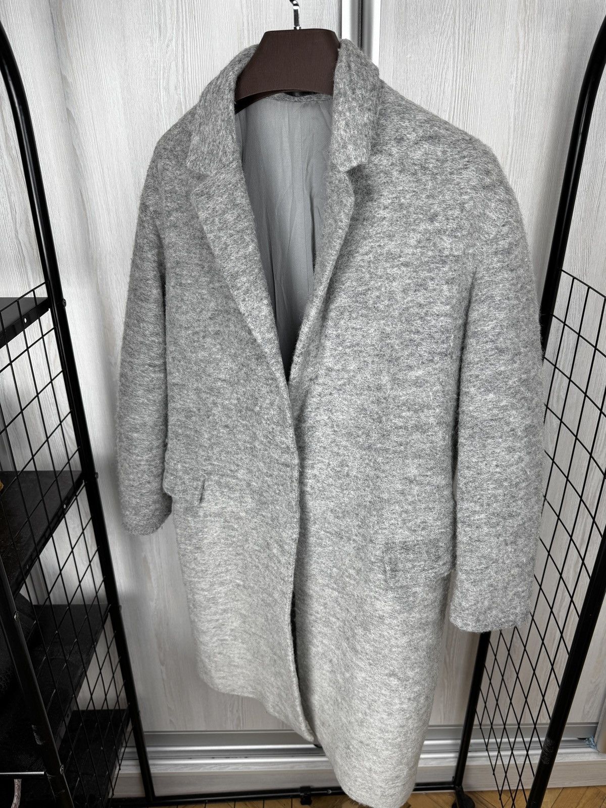 Allsaints AllSaints Sancia Ricci Wool Blend Italian Cloth Grey Coat Size S / US 4 / IT 40 - 6 Thumbnail