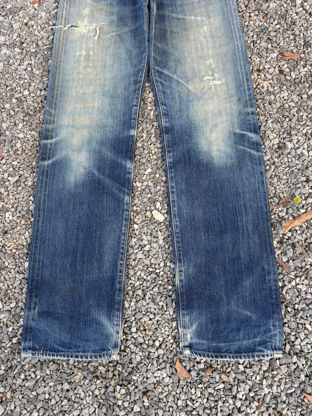 Kapital VINTAGE LEVIS 502 BIG E SELVEDGE RUSTY DISTRESSED DENIM Size US 30 / EU 46 - 6 Thumbnail