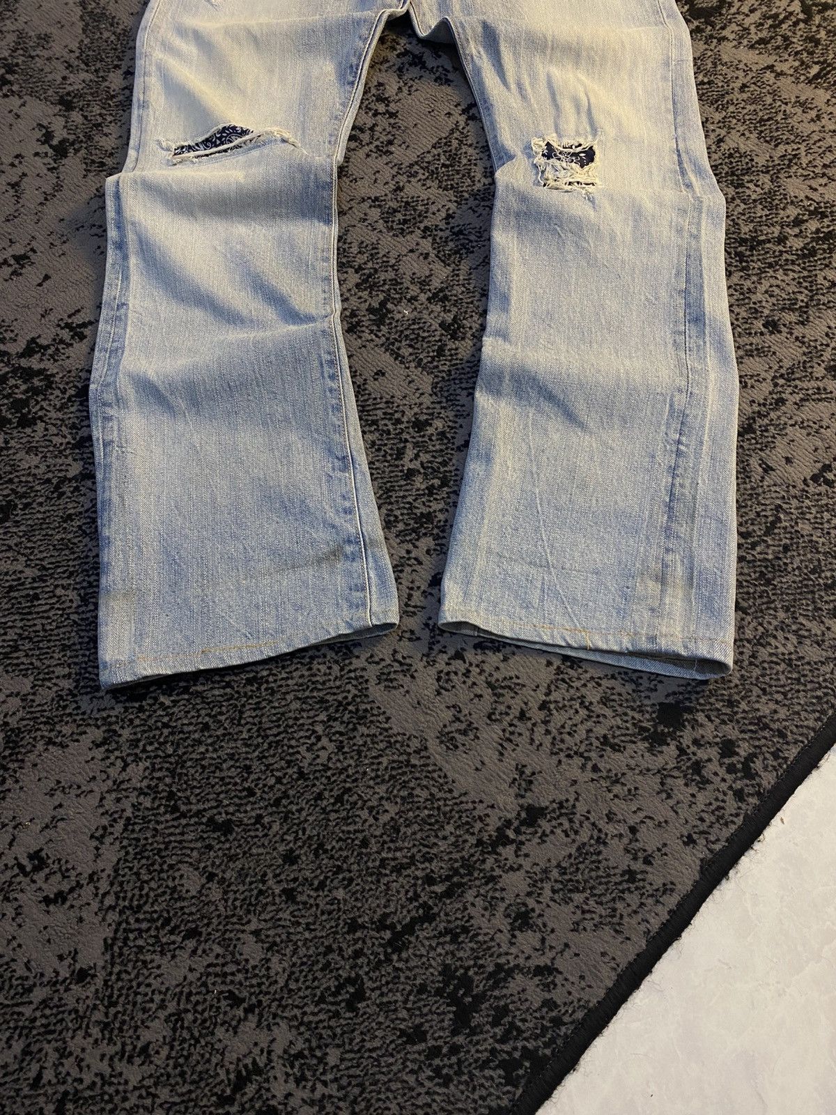 Kapital Vkei Wash Bootcut Selvedge Edwin 505 Distressed Jeans 🔥 Size US 29 - 9 Thumbnail