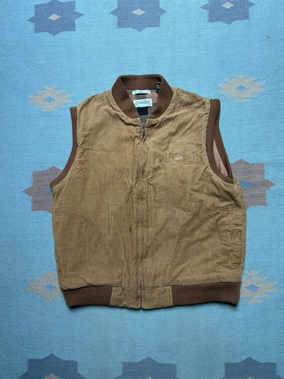 Vintage St. John’s bay corduroy vest jacket quilted burnt orange L Size US L / EU 52-54 / 3 - 1 Thumbnail
