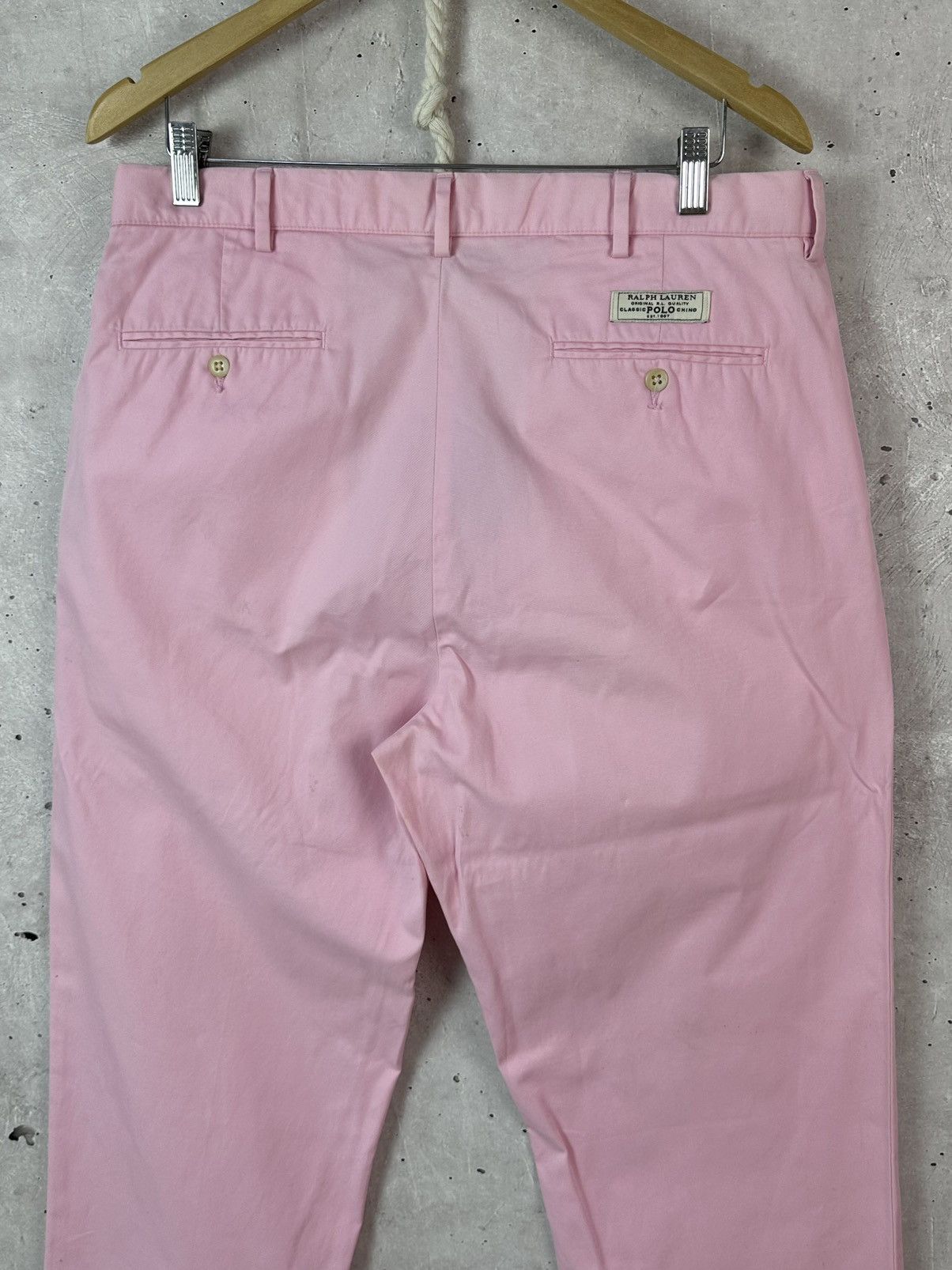 Polo Ralph Lauren Vintage Polo Ralph Lauren Pink Men’s Trousers Pants Size US 34 / EU 50 - 8 Thumbnail