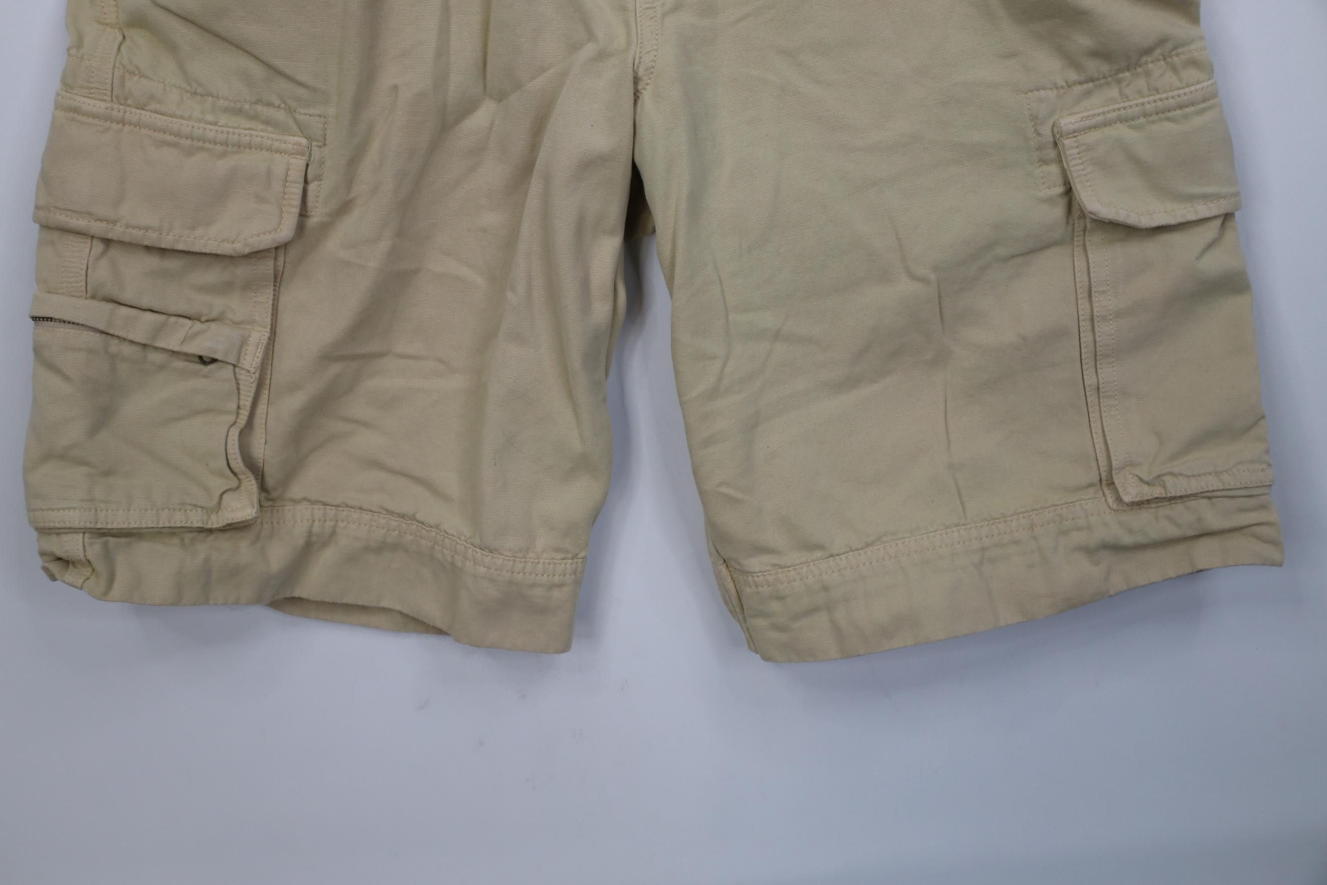 Lands' End Vintage 90s Y2K Lands End Heavyweight Surplus Cargo Shorts Size US 34 / EU 50 - 4 Thumbnail