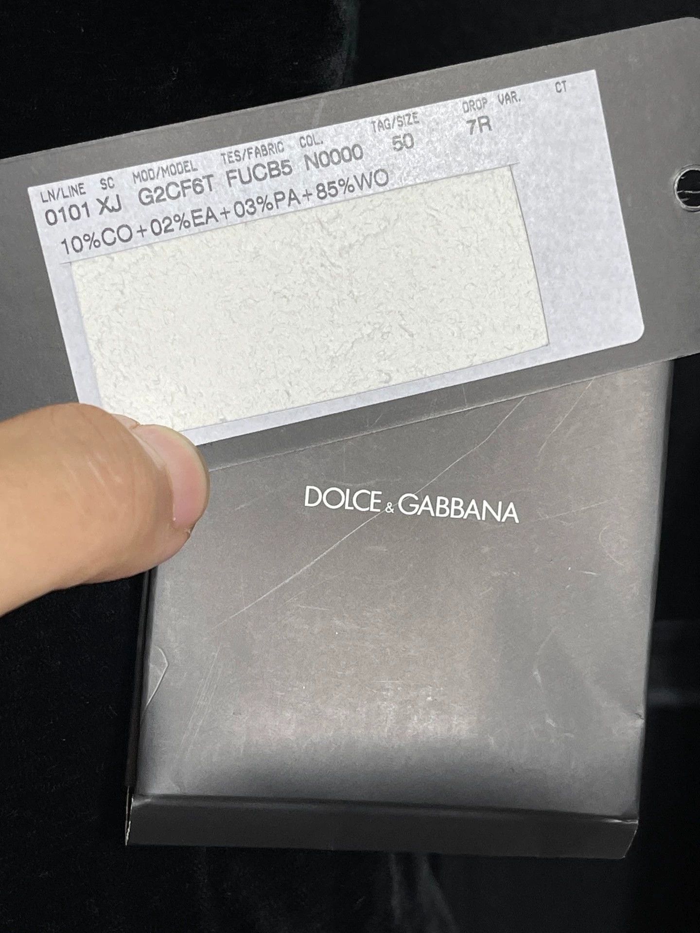 Dolce & Gabbana Dolce & Gabbana Black Slim Fit Wool Blazer 50 Size 50R - 9 Thumbnail