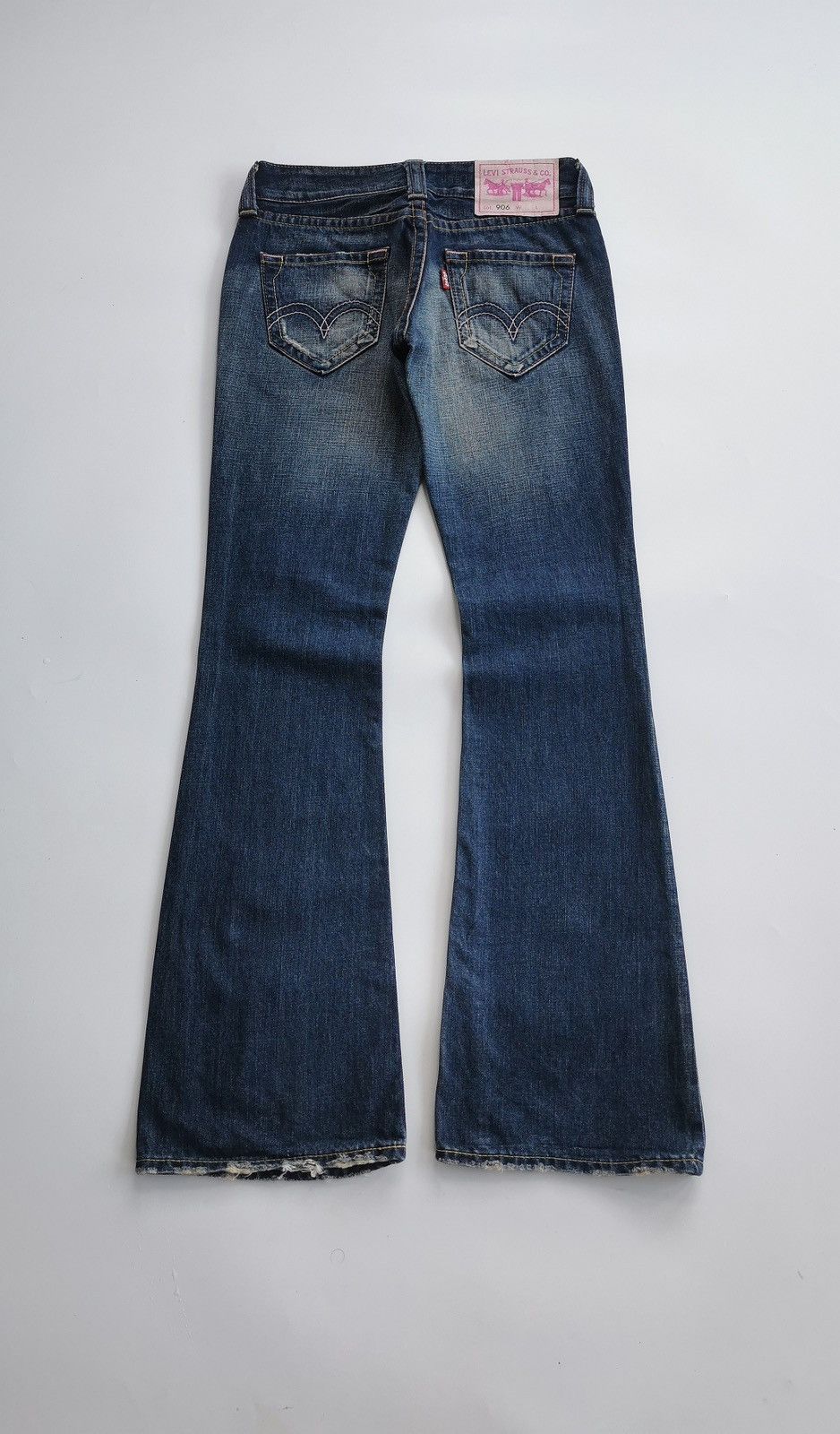 Levi's Vintage Levis 906 Bootcut Distressed Jeans Size 29" - 5 Thumbnail