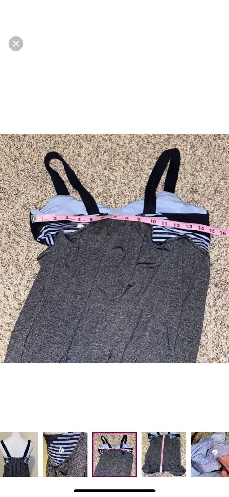 Lululemon Lululemon run back on track tank top size 10 Size L / US 10 / IT 46 - 6 Thumbnail