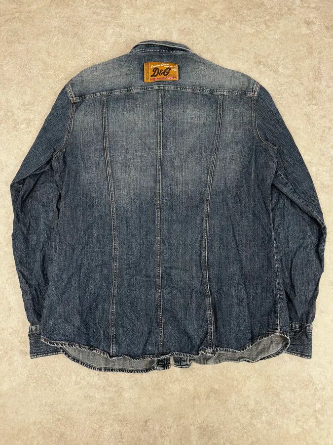 Dolce & Gabbana AW2003 Dolce & Gabbana Blue Cargo Denim Shirt Size US M / EU 48-50 / 2 - 4 Thumbnail