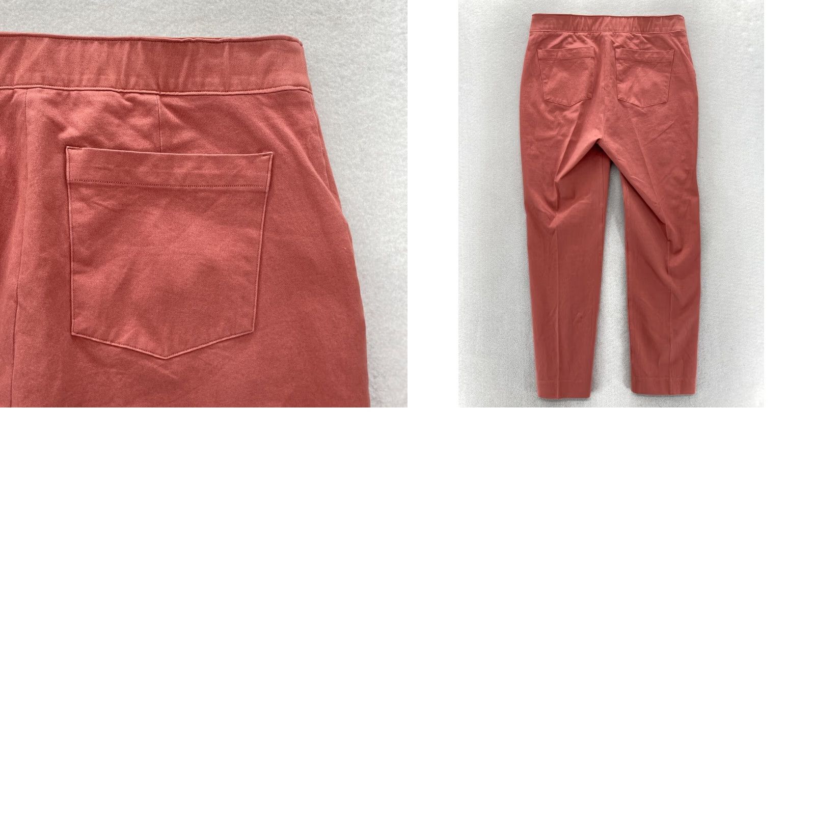 Spanx Spanx Polished Pants Women's Medium Tall Red Stretch Pull On Slim Leg Tapered Size 32" / US 10 / IT 46 - 9 Thumbnail