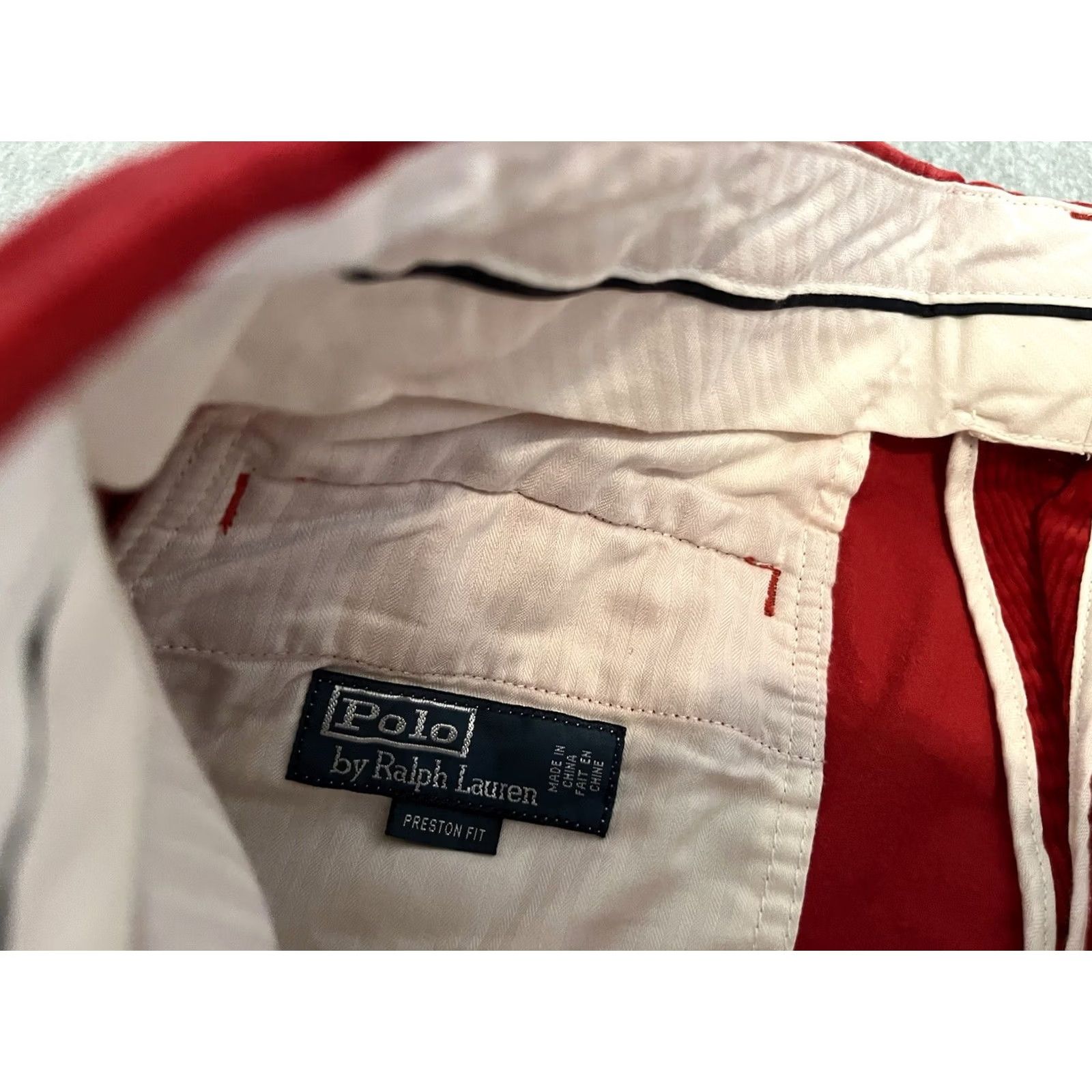 Polo Ralph Lauren Polo Ralph Lauren Pants Corduroy Red 33x28 Preston Fit Mens Regular Chino Pants Mens Red Corduroy 33 28 Size US XS / EU 42 / 0 - 2 Thumbnail