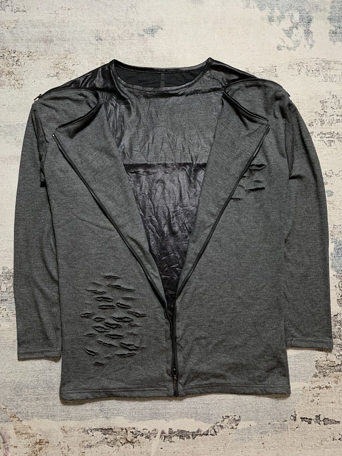If Six Was Nine × Yasuyuki Ishii Double Layer Distressed Grunge Longsleeve Unpluggedmuseum Size US M / EU 48-50 / 2 - 3 Thumbnail