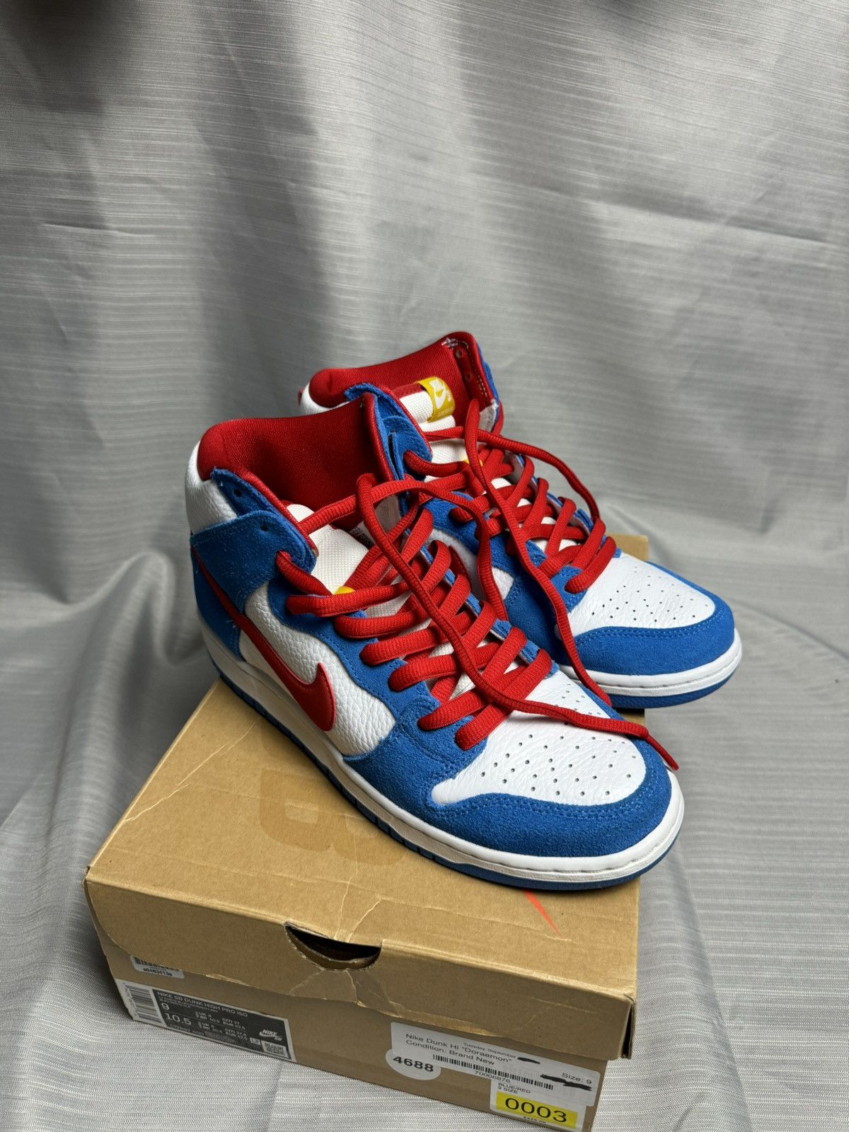 Nike Nike SB Dunk Hi “Doraemon” 2020 Size US 9 / EU 42 - 4 Thumbnail