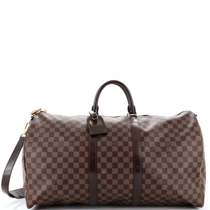 Louis Vuitton Damier Graphite Keepall Bandoulière 55 For Sale at