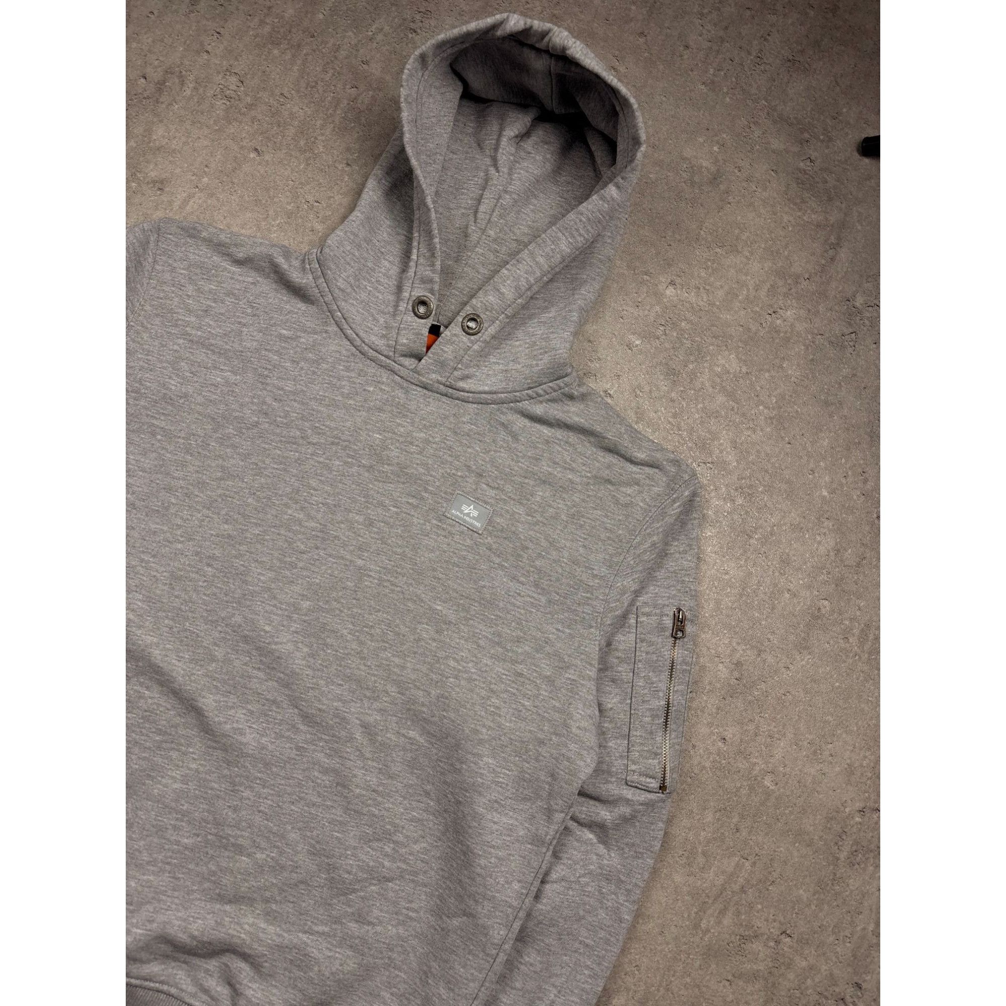 Alpha Industries Alpha Industries Gray Pullover Hoodie With Zippered Sleeve P Size US L / EU 52-54 / 3 - 2 Thumbnail