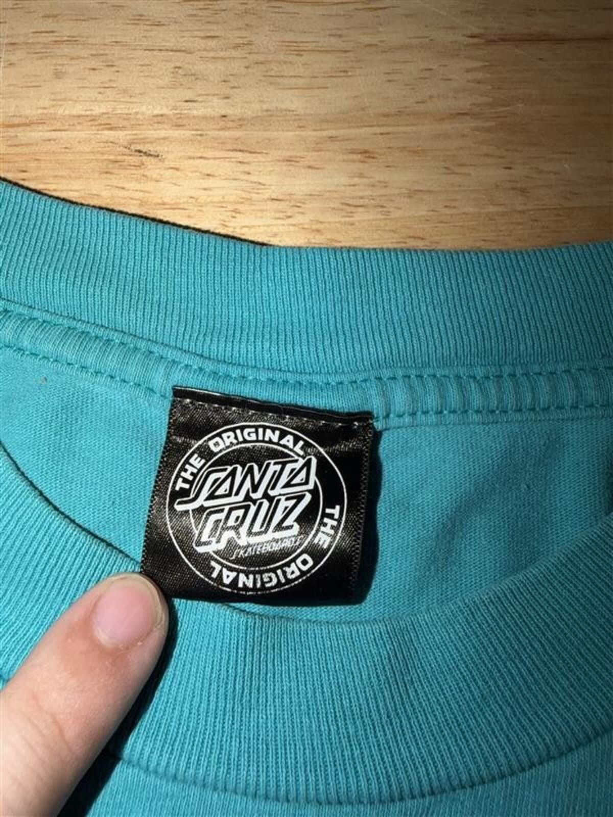 Santa Cruz Skateboards Santa Cruz Wave Dot Size L 2010s Blue Skate Surf Streetwear Size US L / EU 52-54 / 3 - 3 Thumbnail