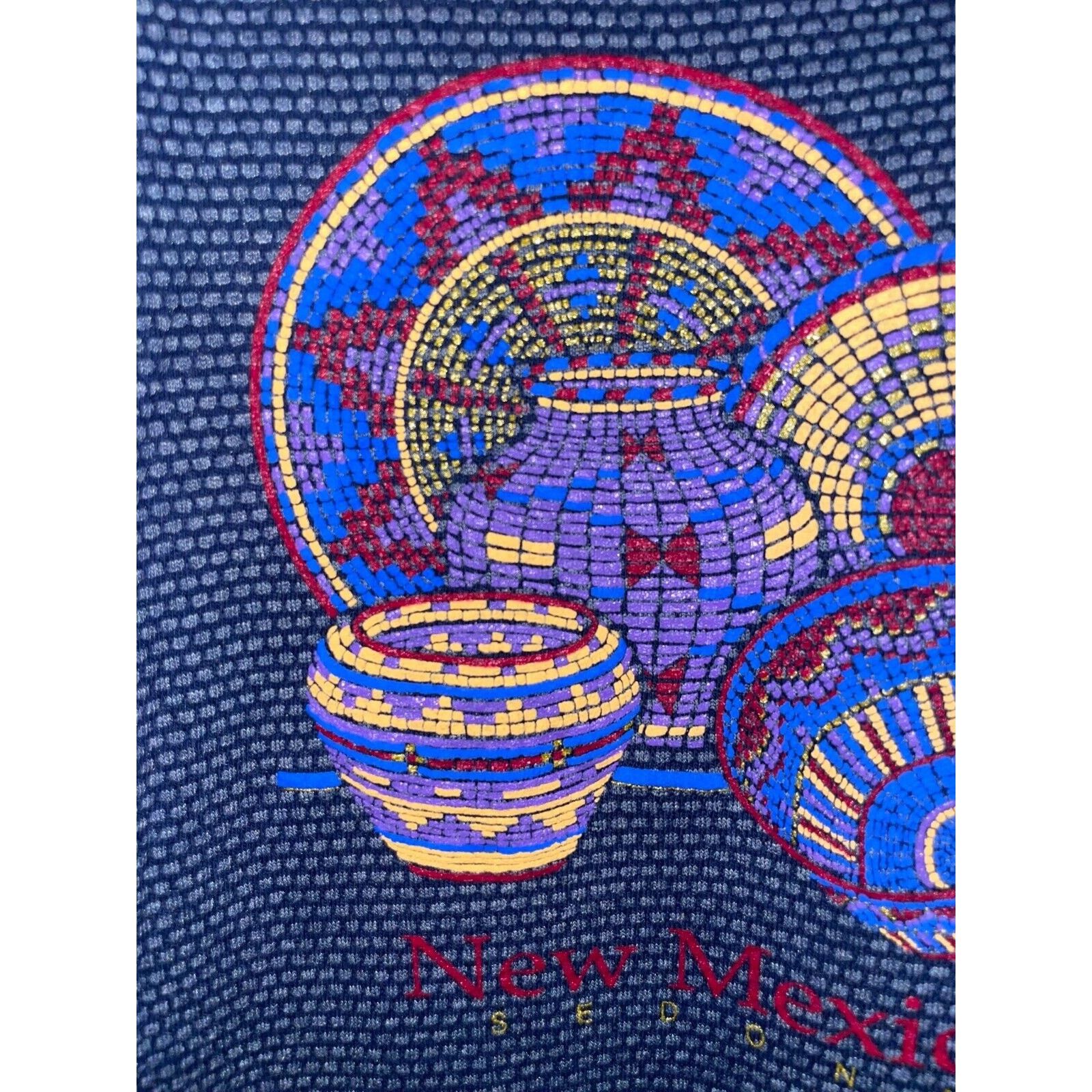 Vintage Vintage New Mexico Sedona Shirt NM Graphic Blue Tee 80s L Size US L / EU 52-54 / 3 - 3 Thumbnail