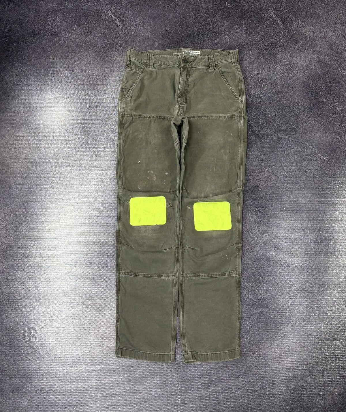 Carhartt Vintage Carhartt Double Knee Military Green Hype Baggy Pants Size US 32 / EU 48 - 1 Thumbnail