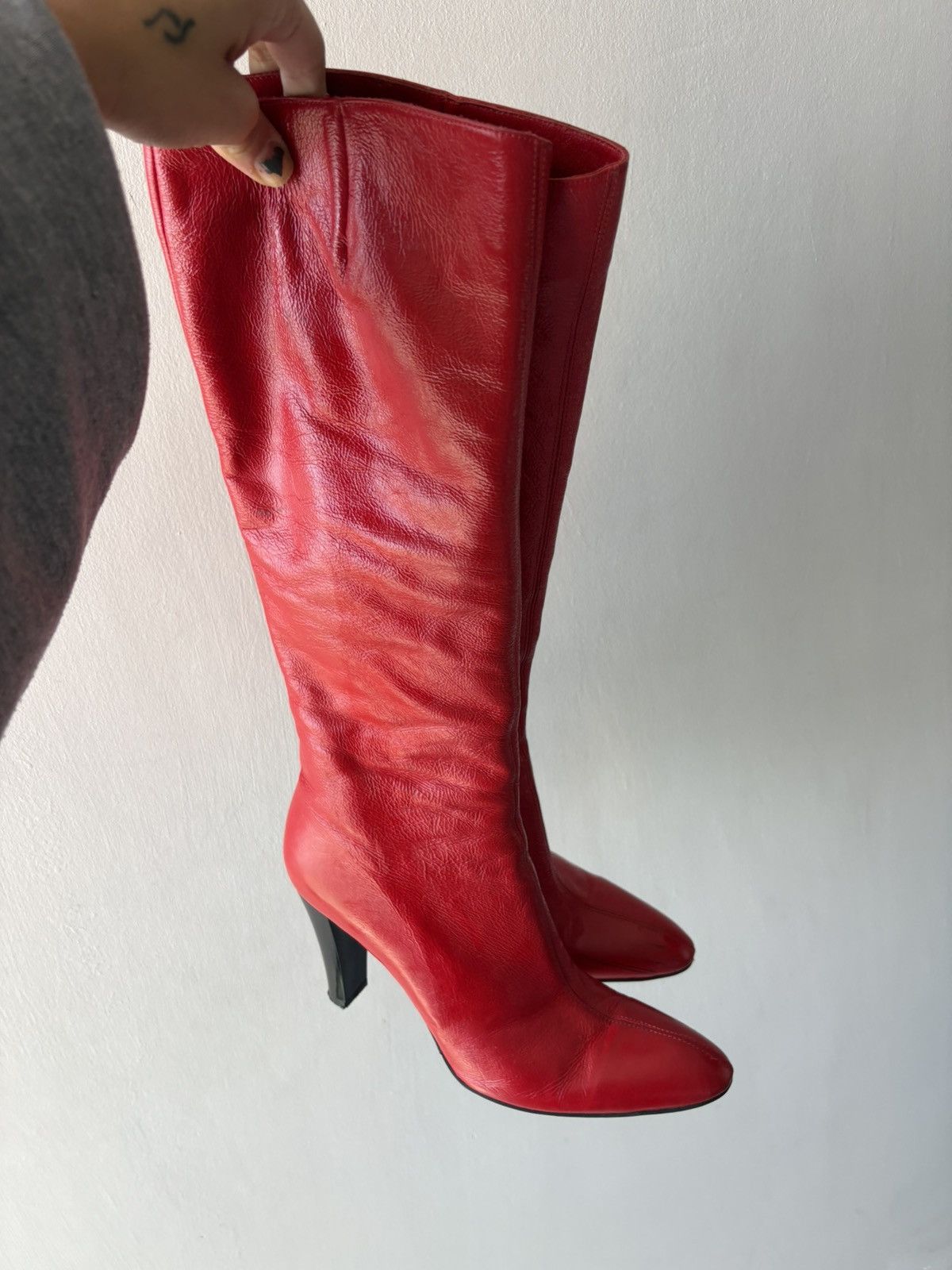 Vintage y2k leather boots Size US 7.5 / IT 37.5 - 18 Thumbnail