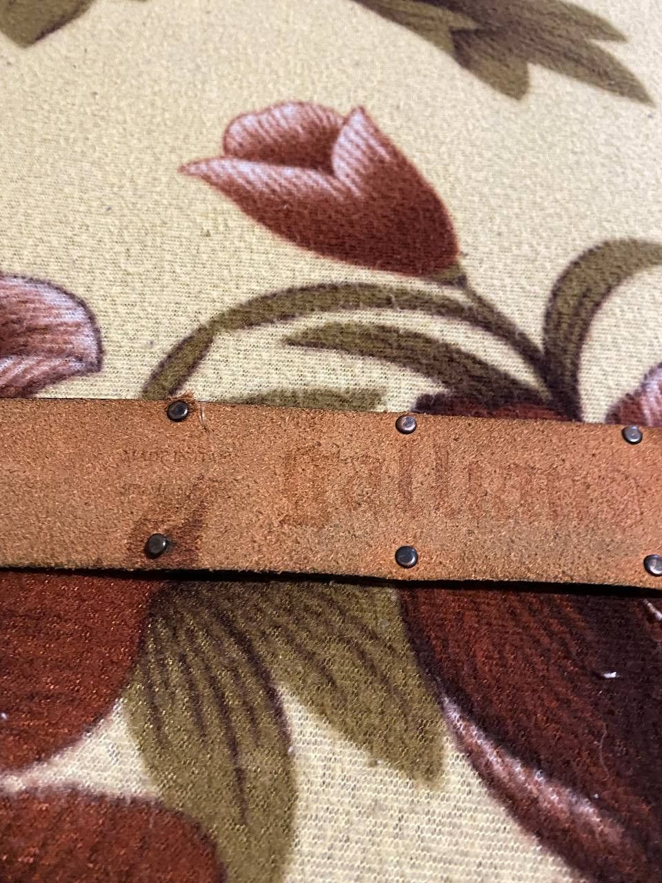John Galliano JOHN GALLIANO METAL BUCKLE PEWTER LEATHER BELT Size ONE SIZE - 9 Thumbnail
