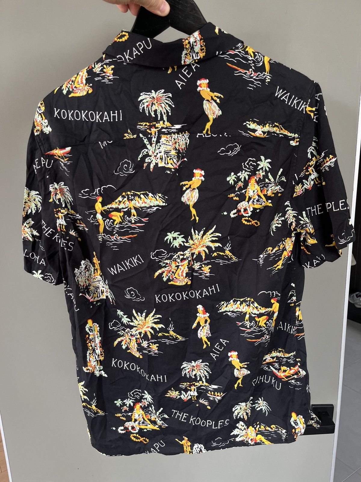 The Kooples The Kooples Black Aloha Hawaii Shirt Size US S / EU 44-46 / 1 - 8 Thumbnail
