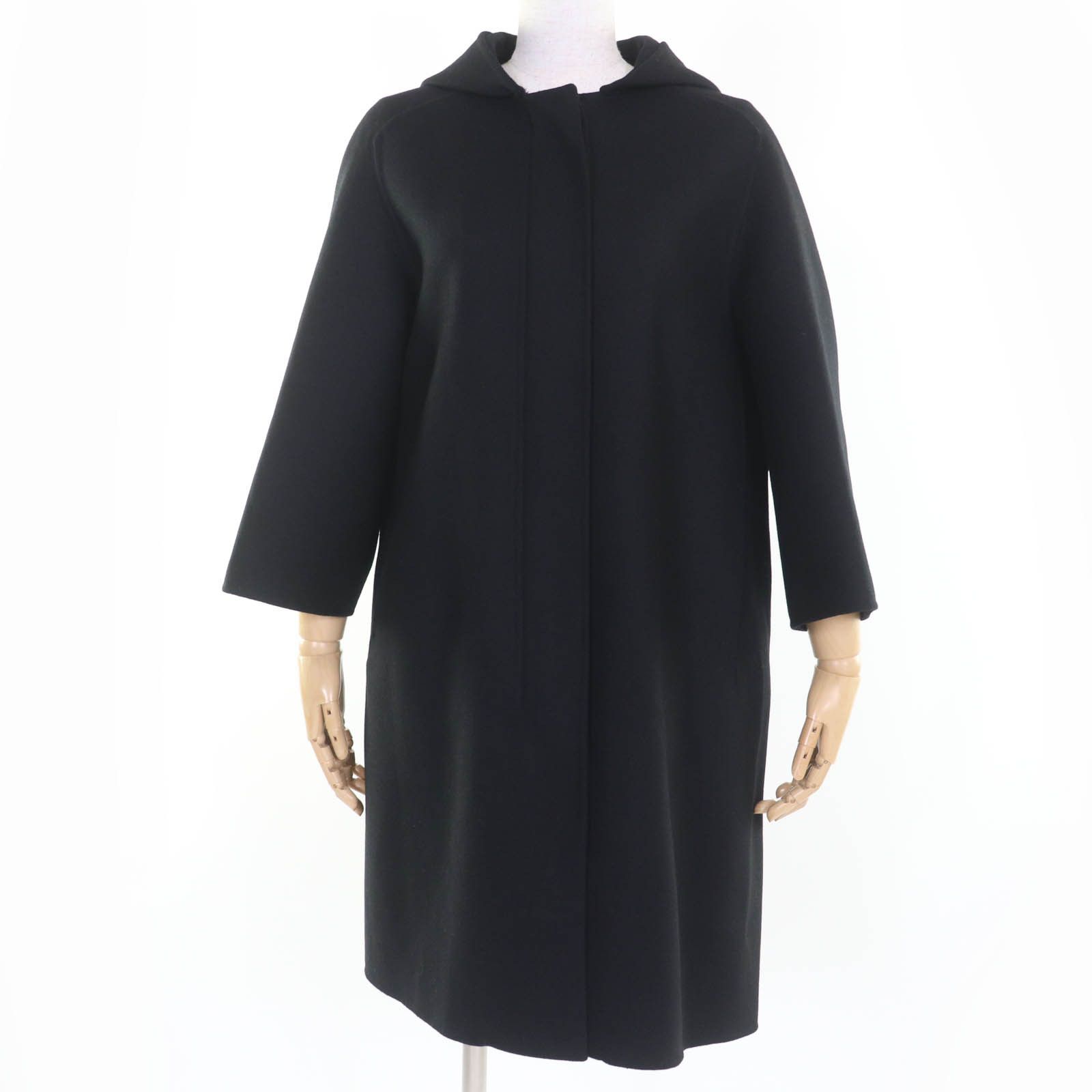 Dior Dior Christian Dior Wool Hooded Coat Leather Outerwear 010M41A1116 DUTY FREE for USA Size ONE SIZE - 1 Thumbnail