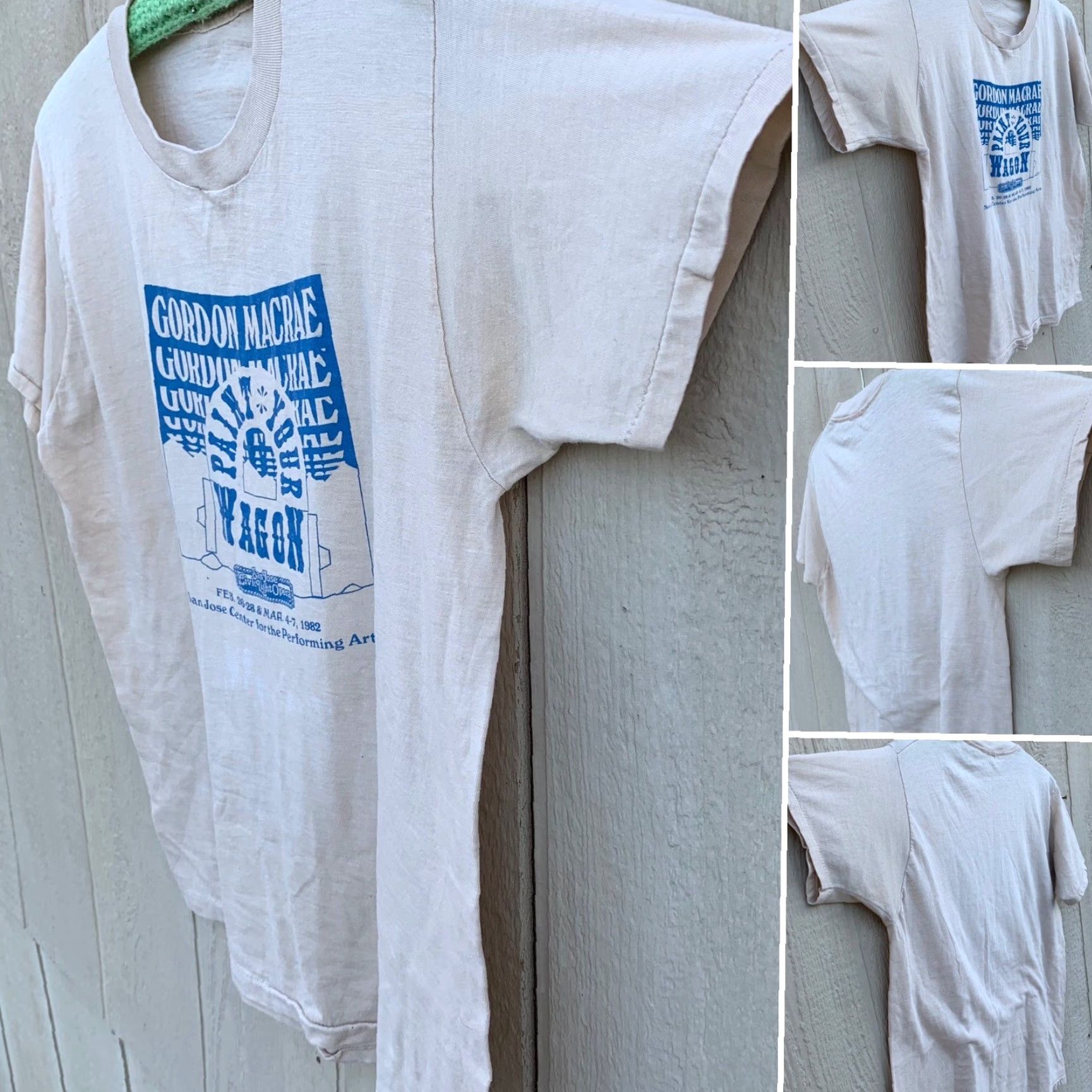 Vintage VINTAGE Gordon Macrae Paint Your Wagon San Jose Civic Light Opera 1982 t-shirt Men L Beige Graphic Tee 1980s Size US L / EU 52-54 / 3 - 2 Thumbnail
