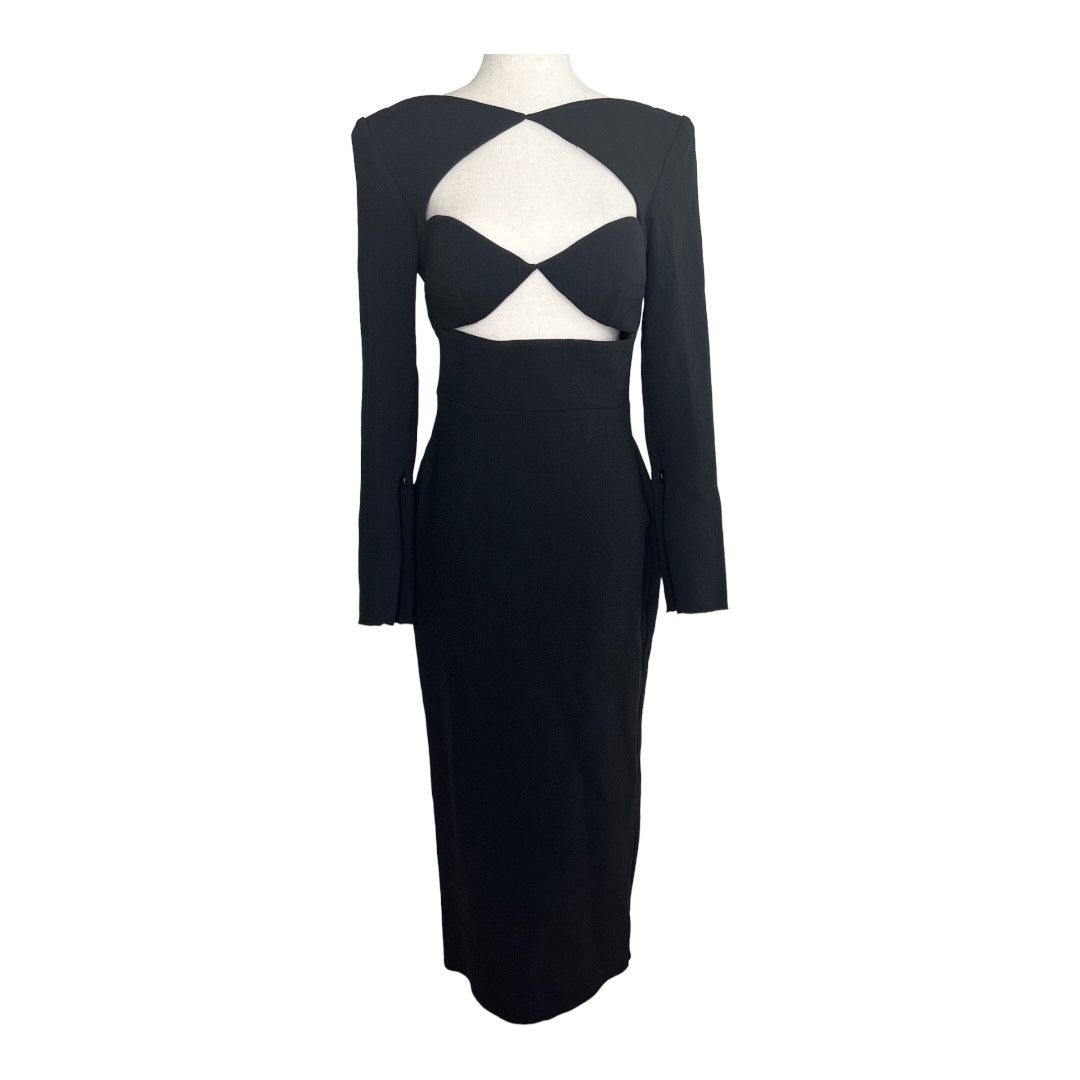 Alex Perry Alex Perry Page Cut Out Midi Long Sleeve Dress Size M / US 6-8 / IT 42-44 - 2 Thumbnail