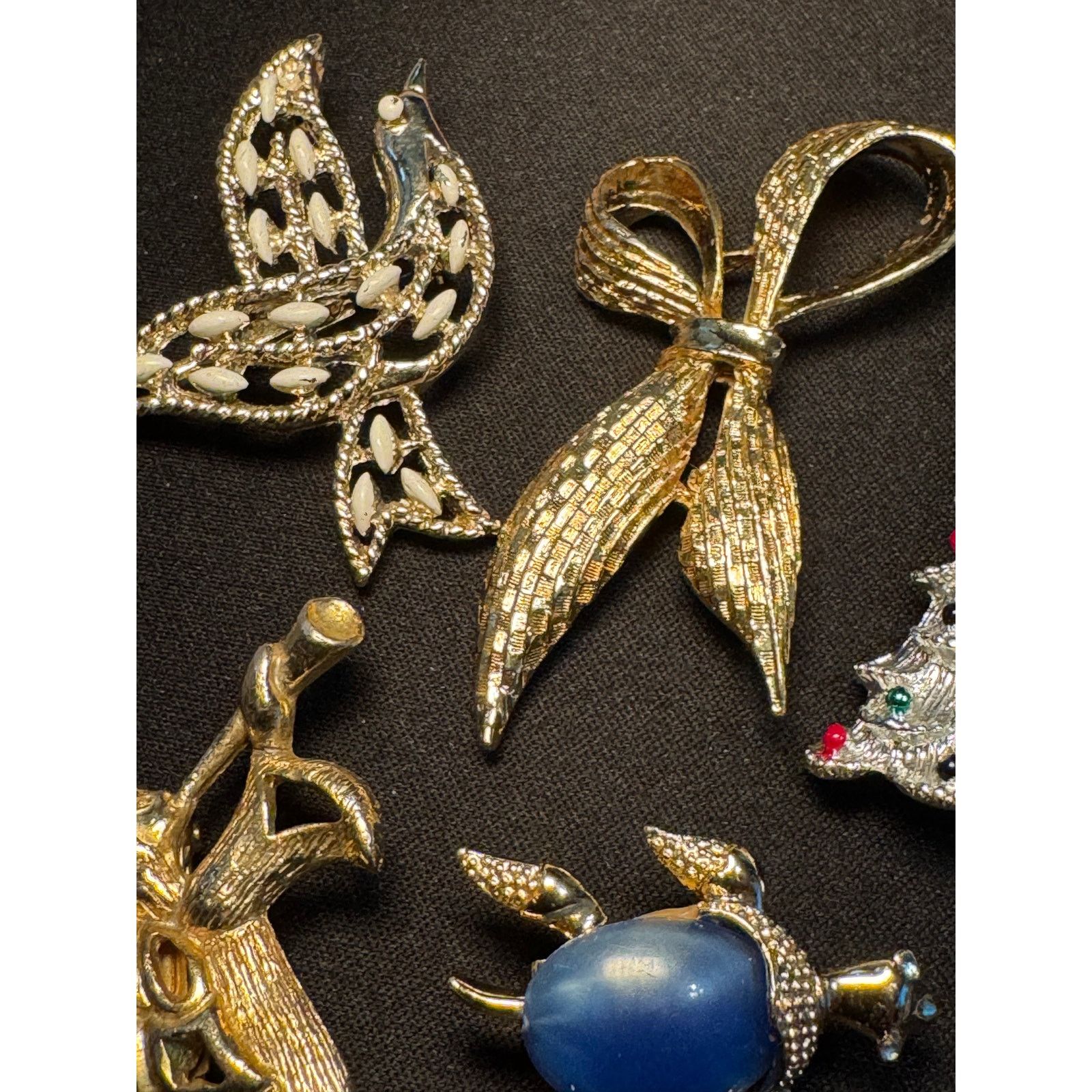Other Lot of 7 Vintage Gerry's Brooches. Christmas Theme Size ONE SIZE - 6 Thumbnail